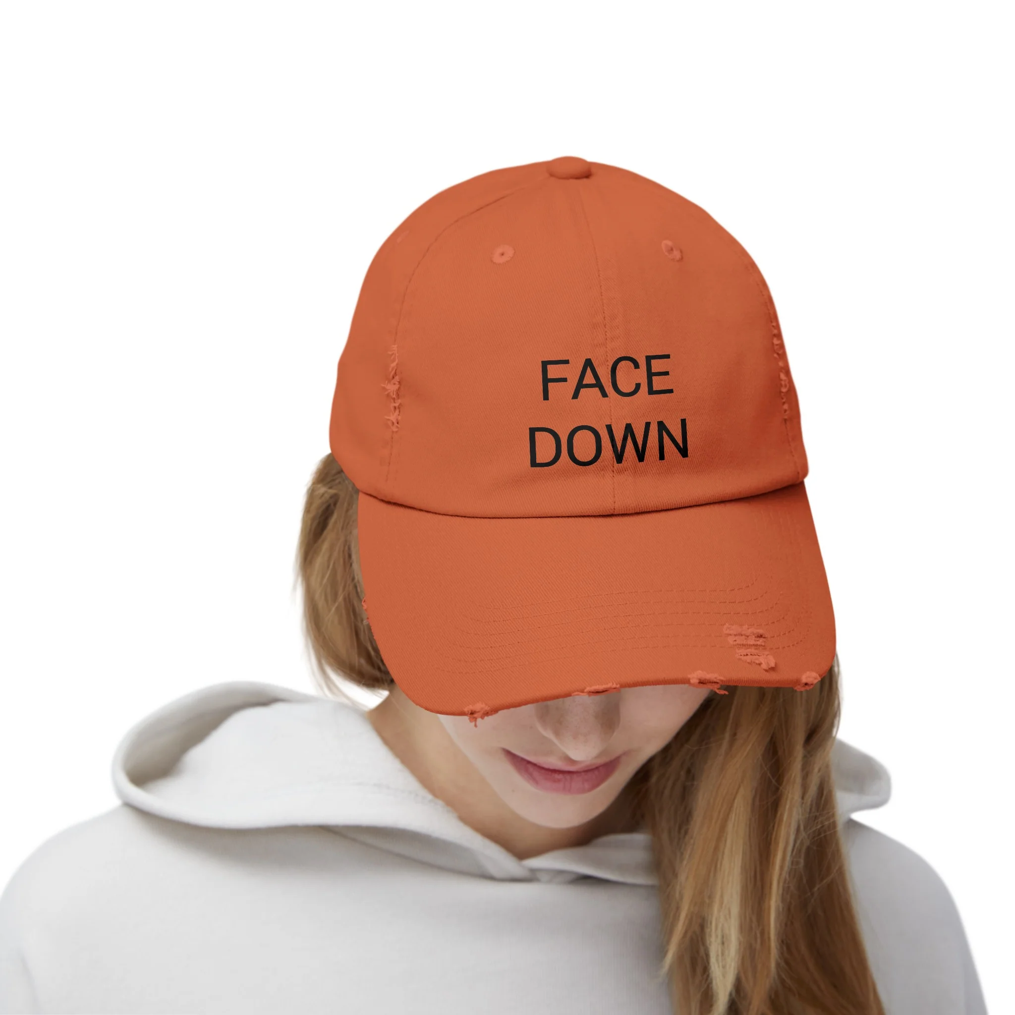 FACE DOWN Distressed Cap in 6 colors - Image 13