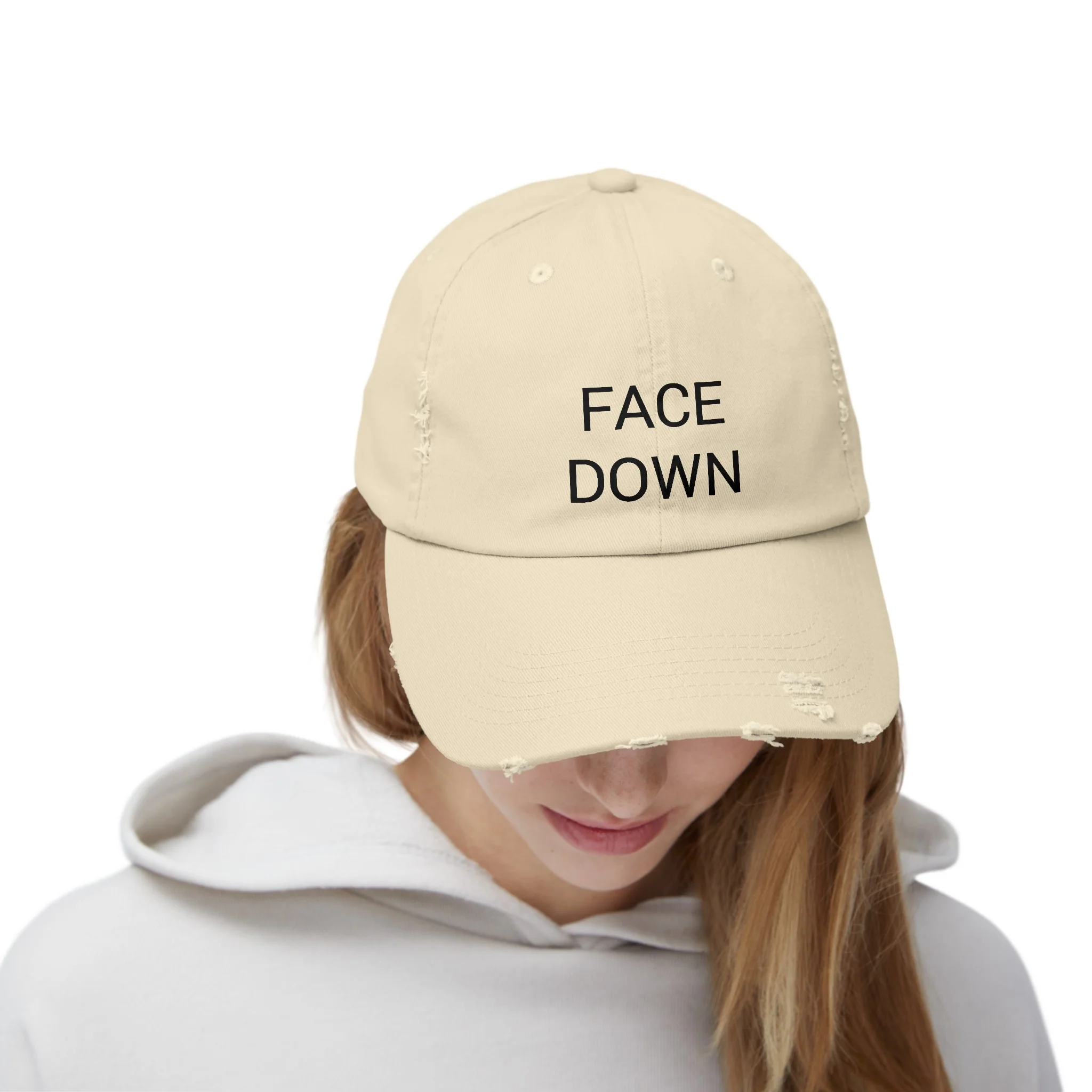 FACE DOWN Distressed Cap in 6 colors - Image 25