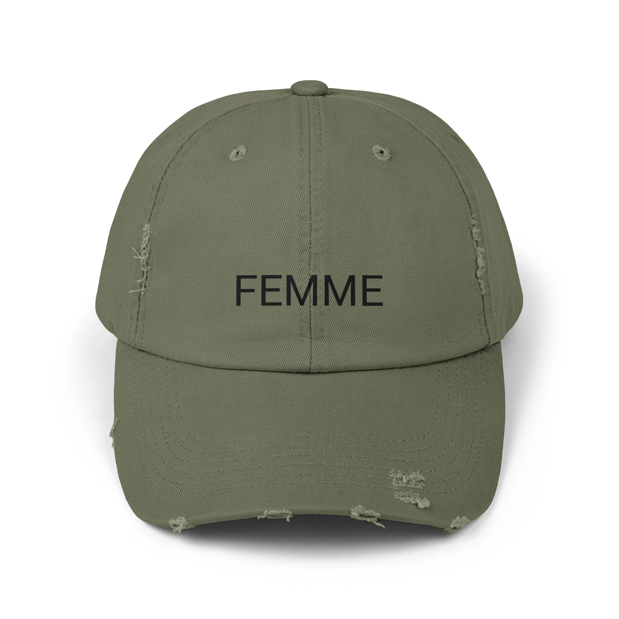 FEMME Distressed Cap in 6 colors - Image 4