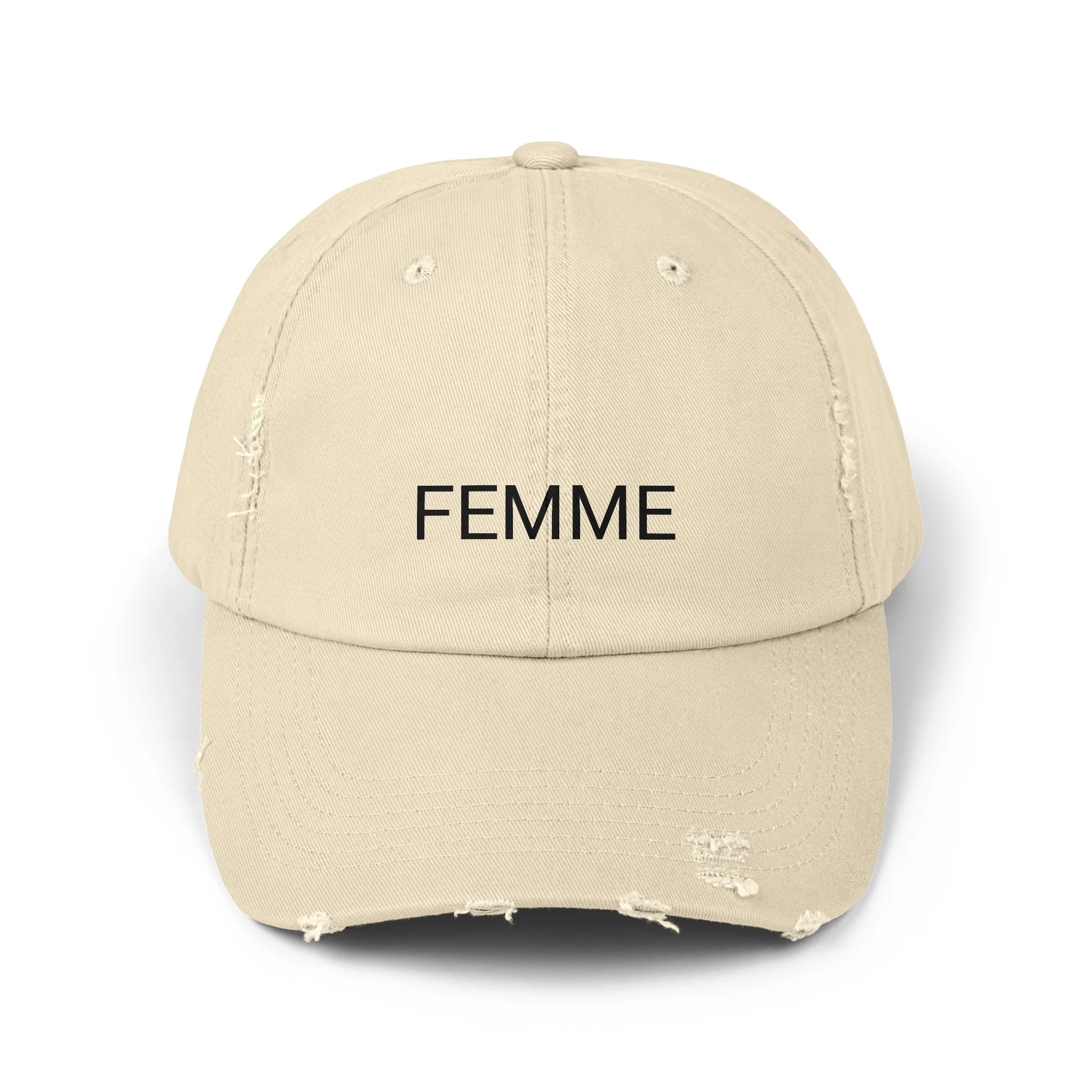 FEMME Distressed Cap in 6 colors - Image 7