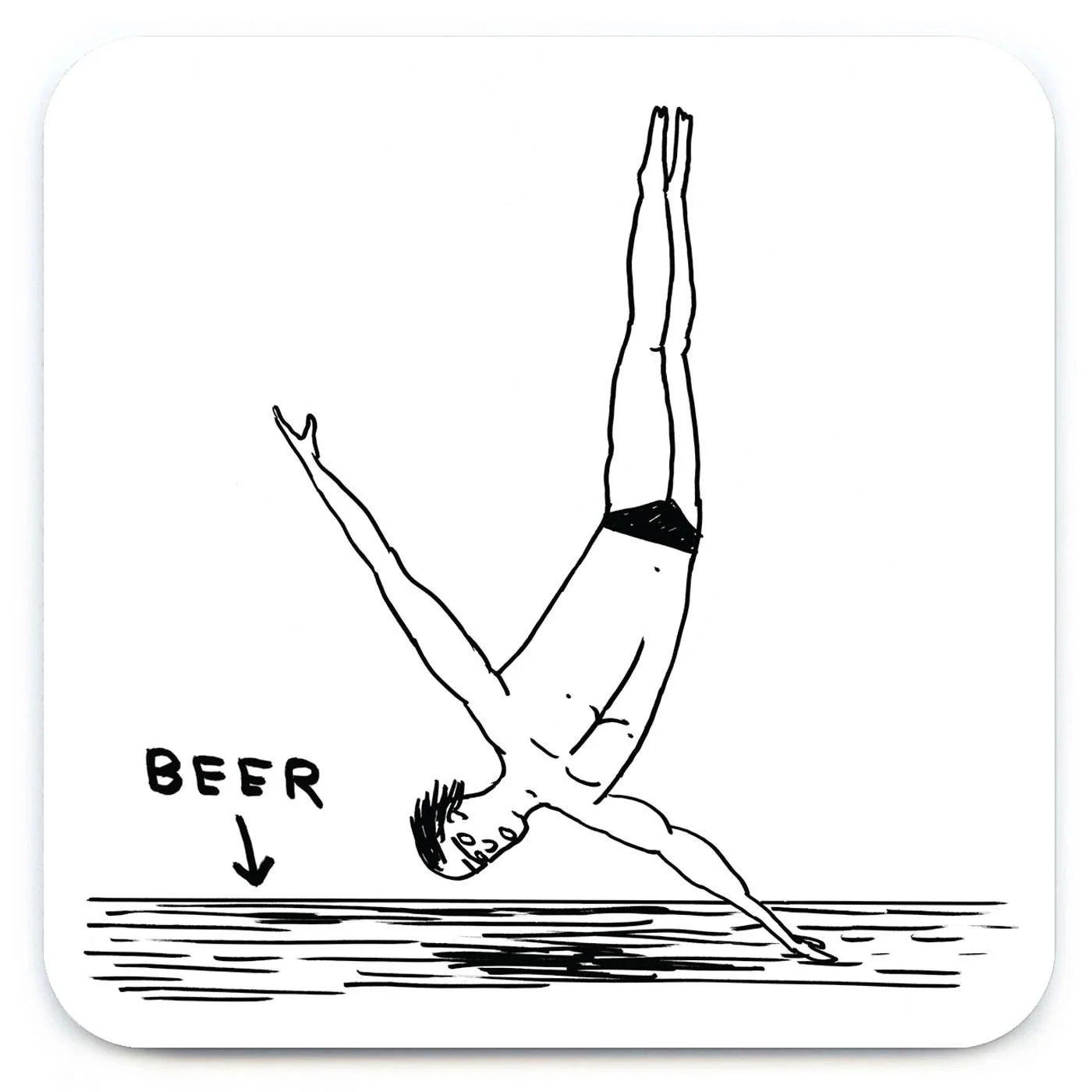 David Shrigley Coaster - Bunch Of Twats