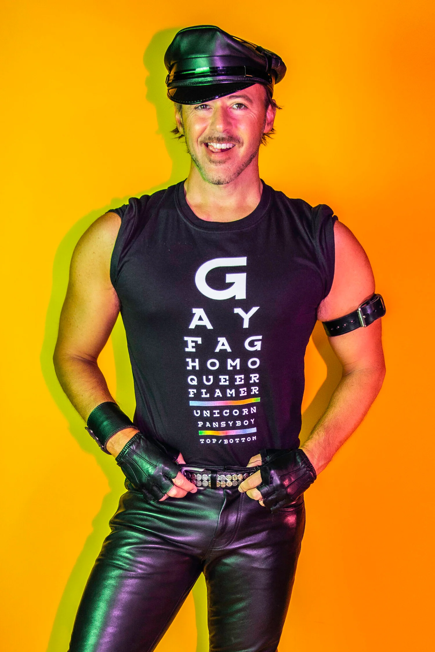 Gay Eye Chart Tee by Peachy Kings - Image 3