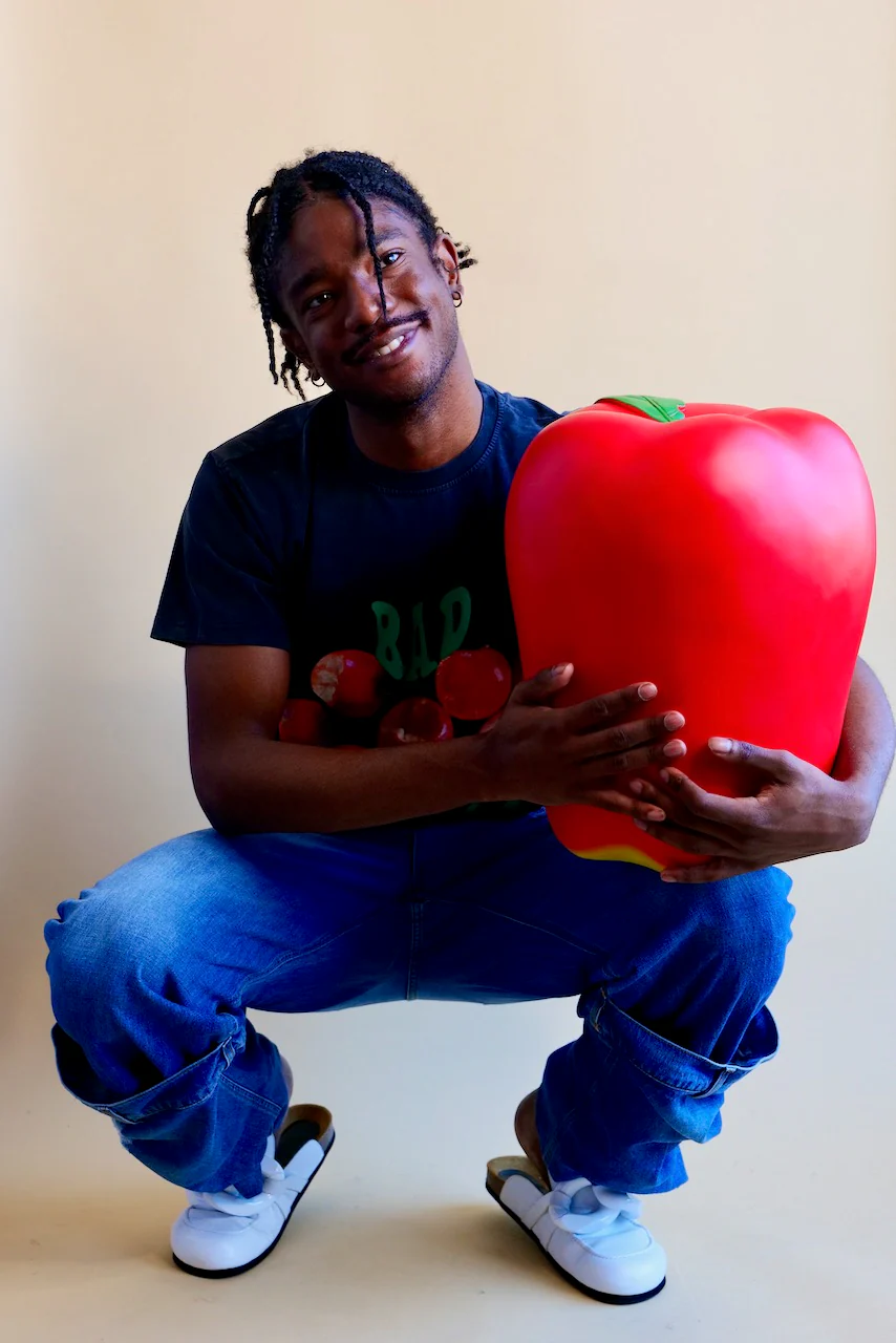 Giant Red Apple Stool by Third Drawer Down - Image 8