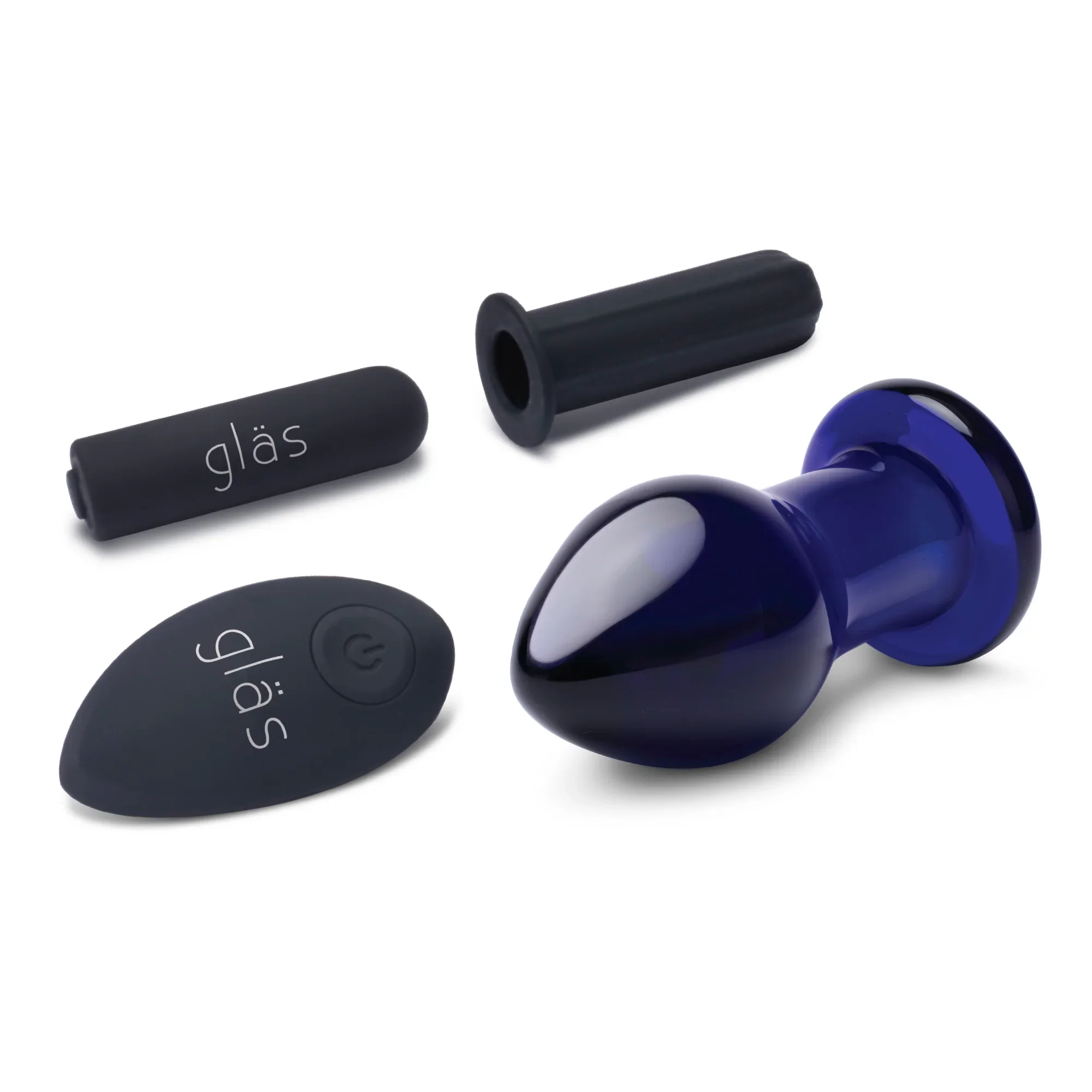 Gläs 3.5” Rechargeable Remote Controlled Vibrating Butt Plug - Image 3