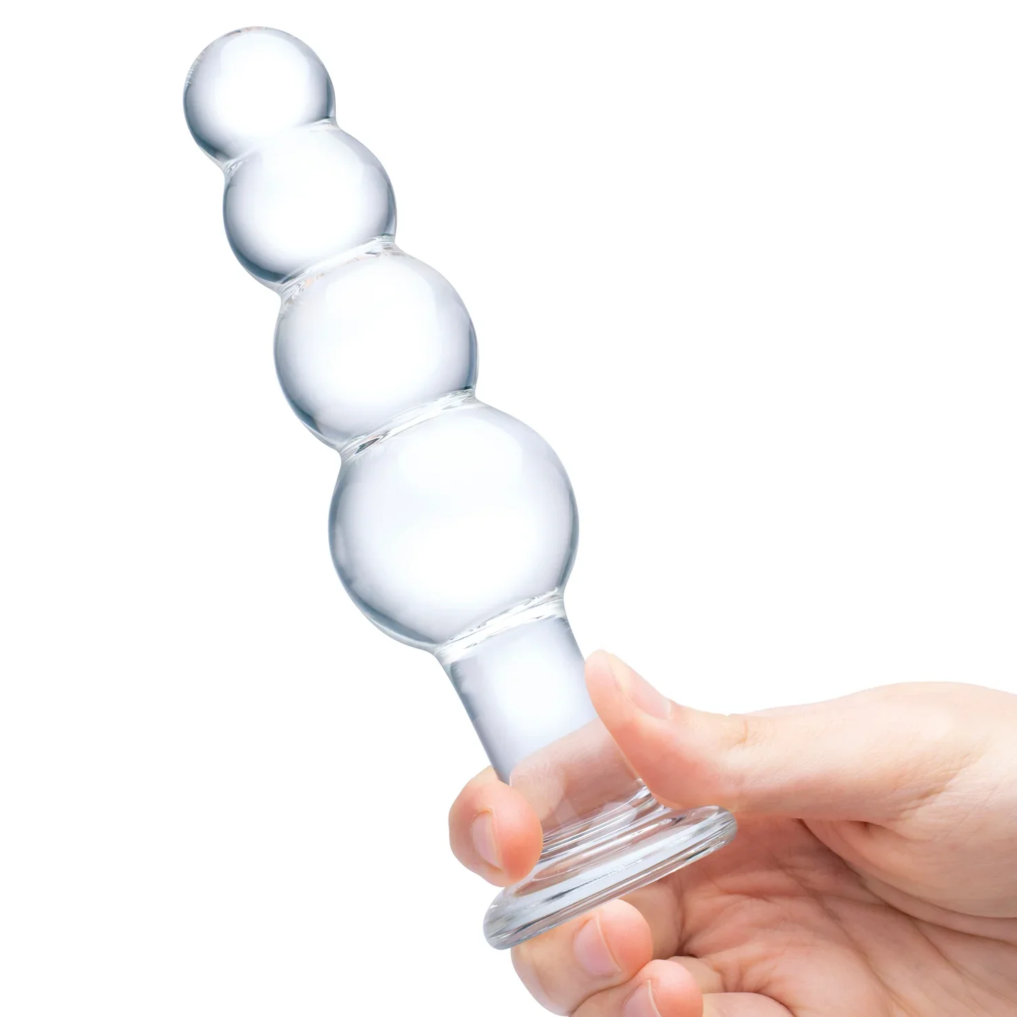 Gläs 7.25" Glass Beaded Butt Plug - Image 4