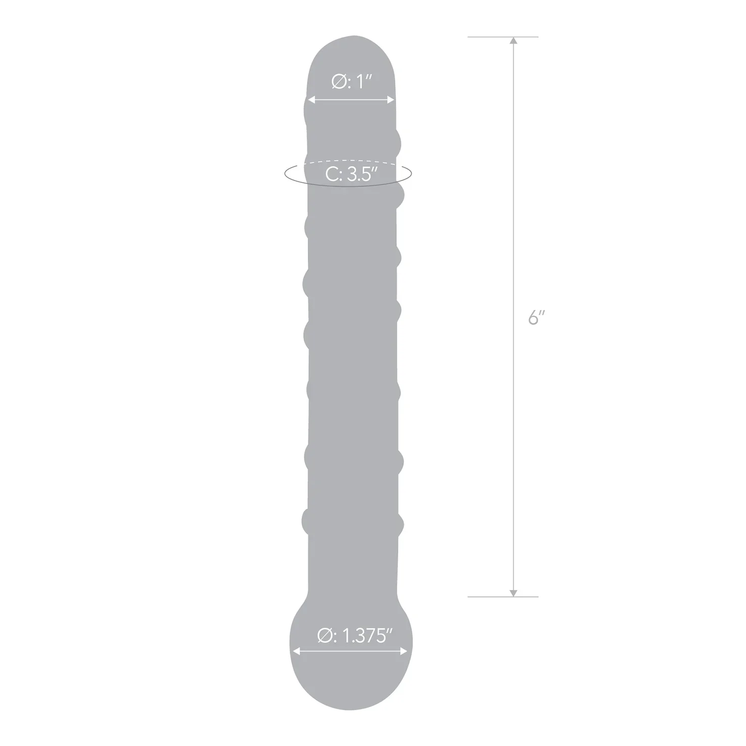 Gläs 7" Callisto Clear Glass Dildo - Image 7