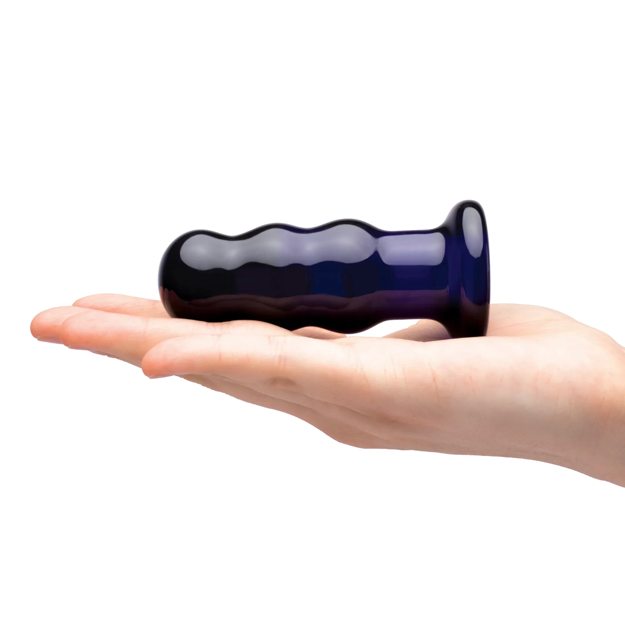 Gläs Rechargeable Remote Controlled Vibrating Beaded Buttplug - Image 6