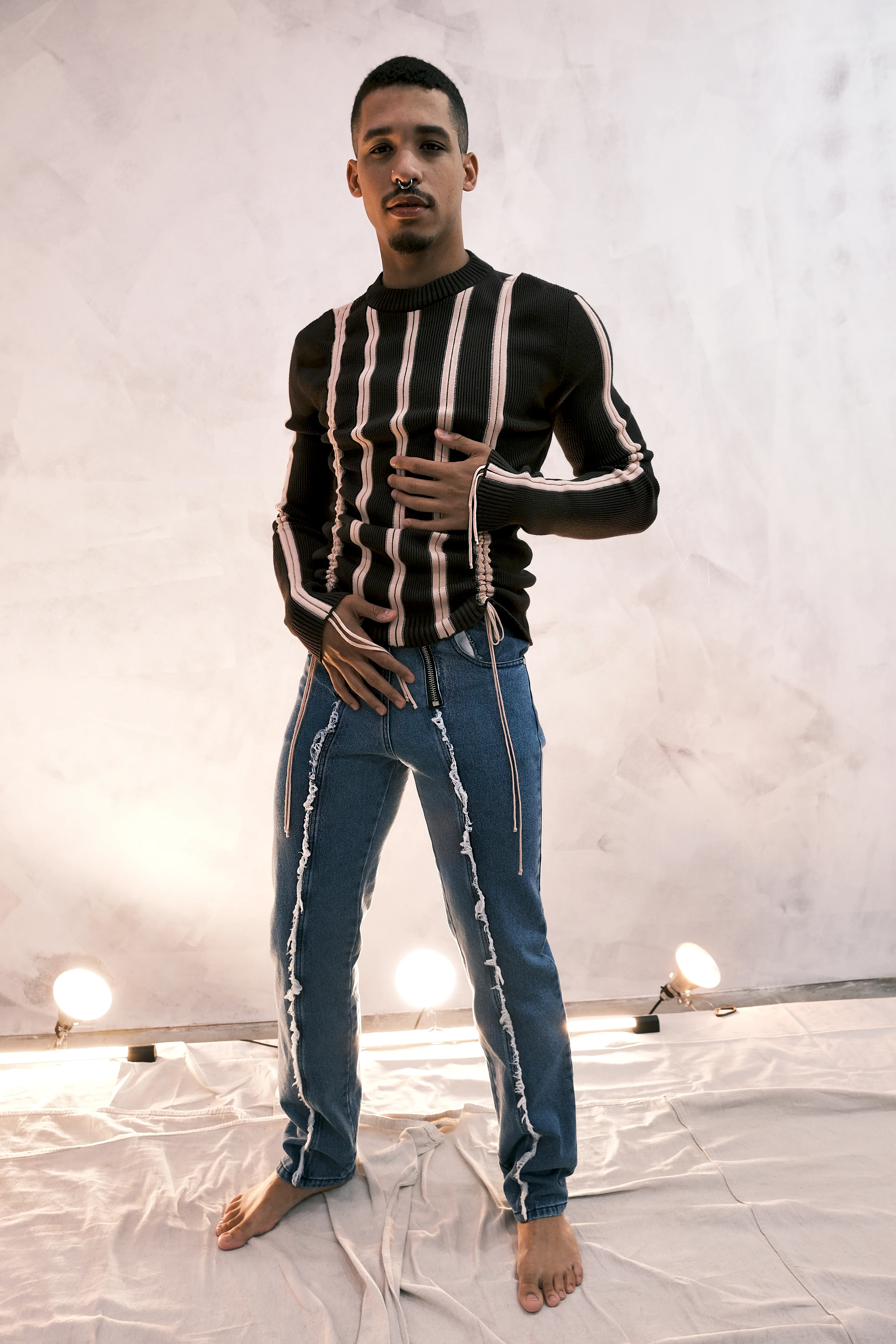 GMBH FRONT FRINGE ZIPPER JEANS FW 24-25 - Image 10