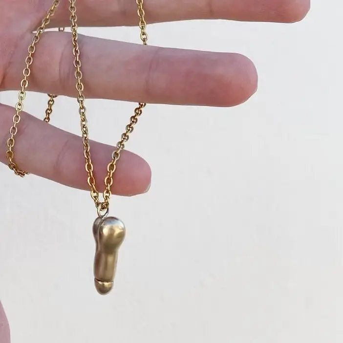Bronze Penis Charm Necklace by Gilty Boy - Image 3