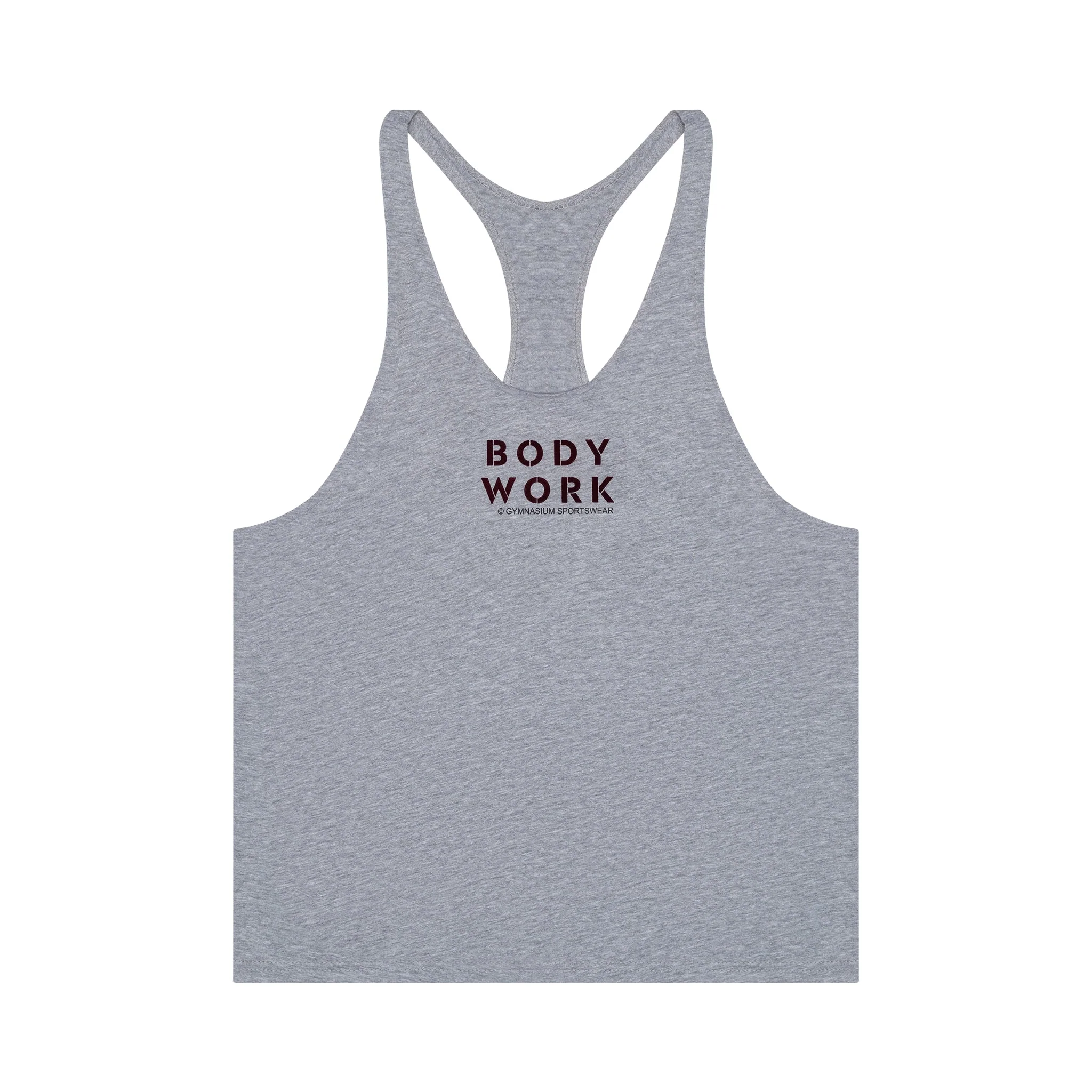 GYMNASIUM THE BODY WORK STRINGER TANK LIGHT HEATHER GREY - Image 2
