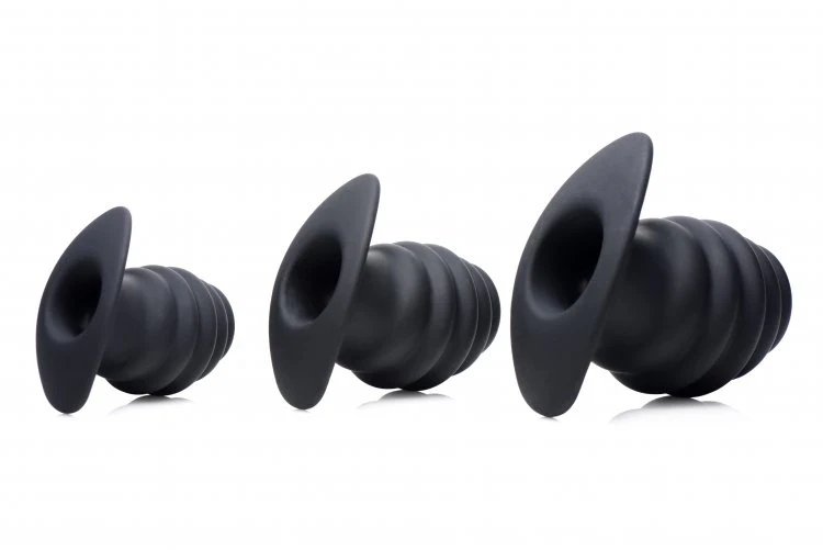 Hive Ass Tunnel Silicone Ribbed Hollow Anal Plug - Large - Image 8
