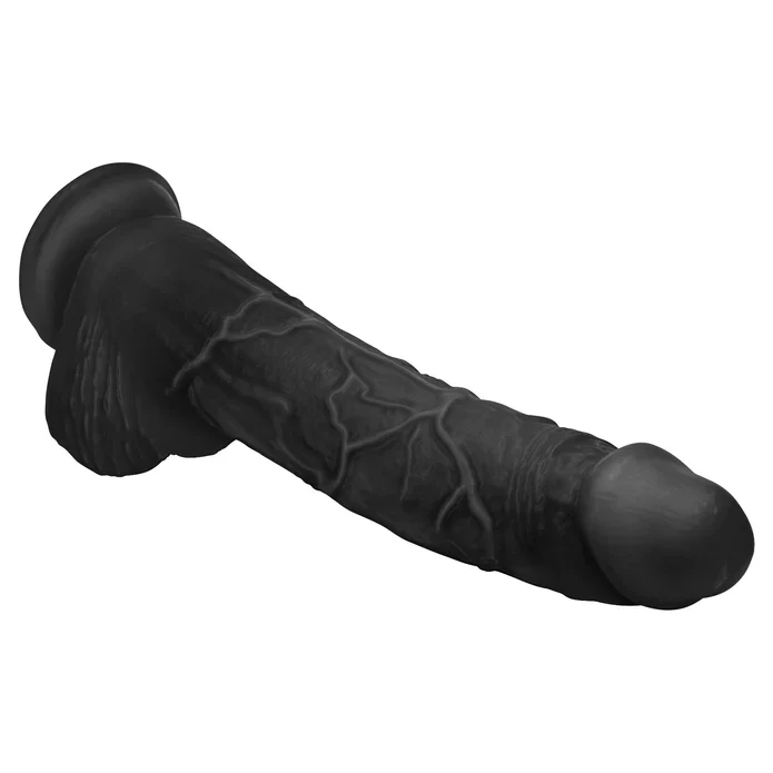 Hung Harry 11.75" Dildo With Balls - Black - Image 4