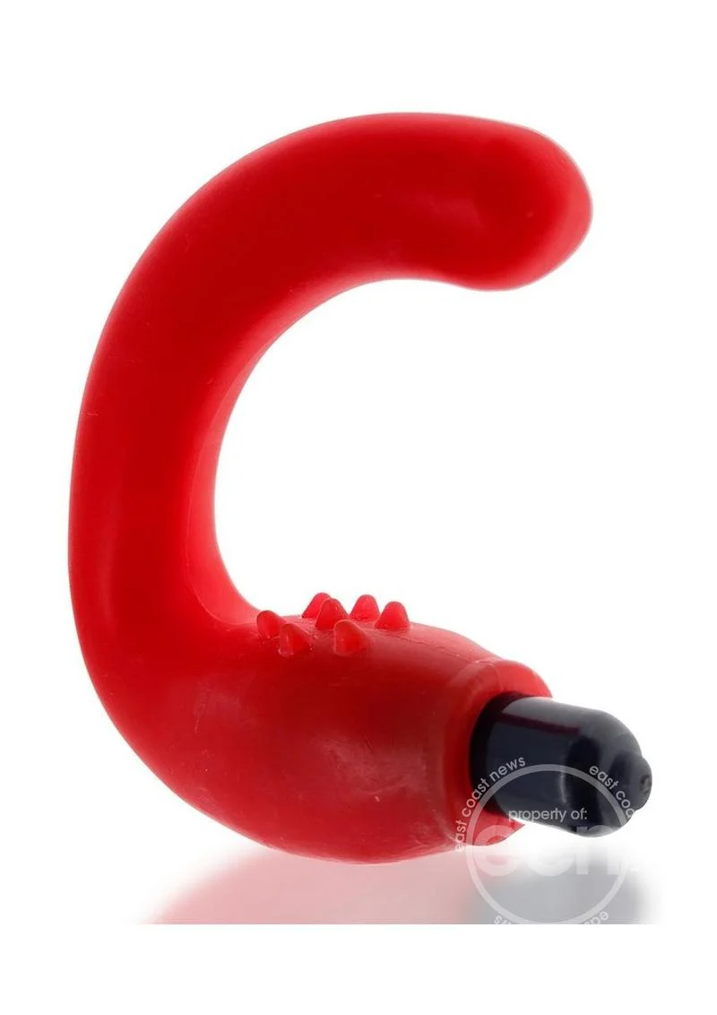 Hunkyjunk Hummer Silicone Vibrating Prostate Pegger - Neon Pink - Image 4