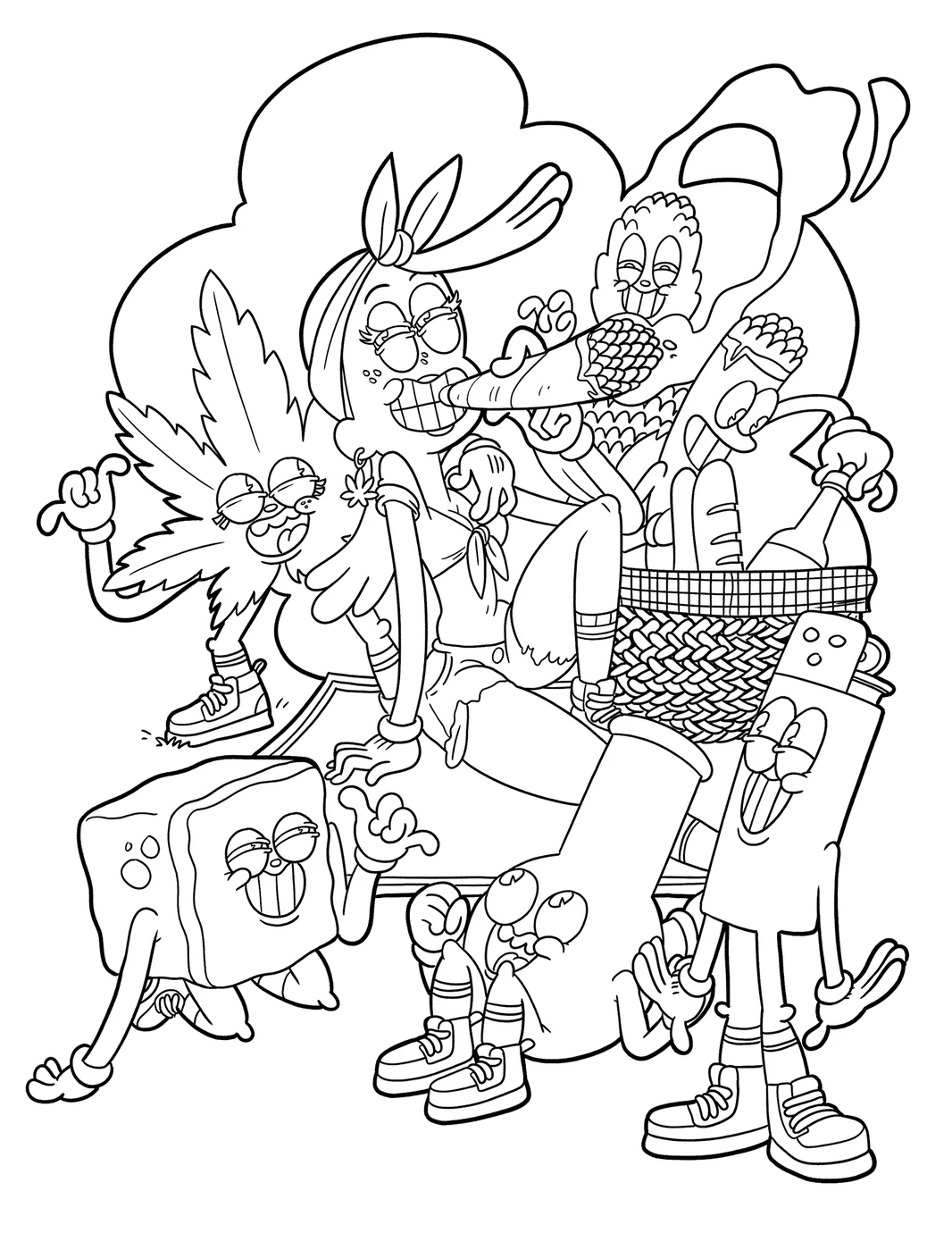 It's 420, Time To Color Coloring Book - Image 2