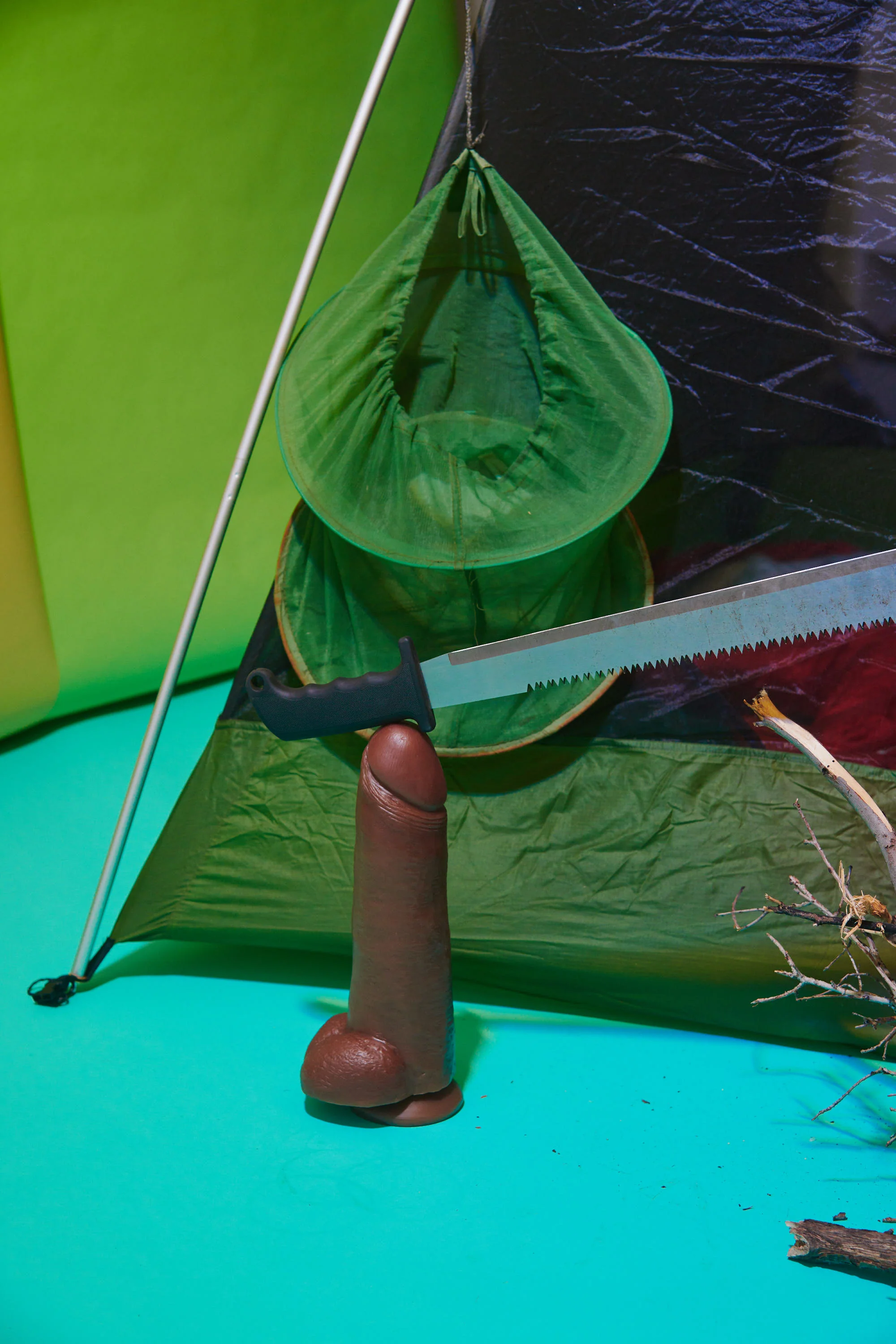 JOCK 12 Inch Dildo with Balls - Brown - Image 3