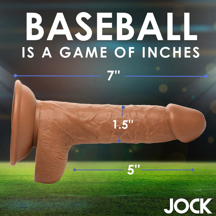 JOCK Baseball Brian 7" Dildo W/ Balls Medium - Image 4
