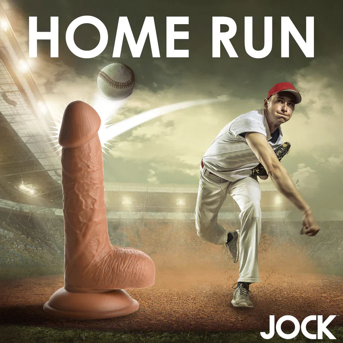 JOCK Baseball Brian 7" Dildo W/ Balls Medium - Image 5