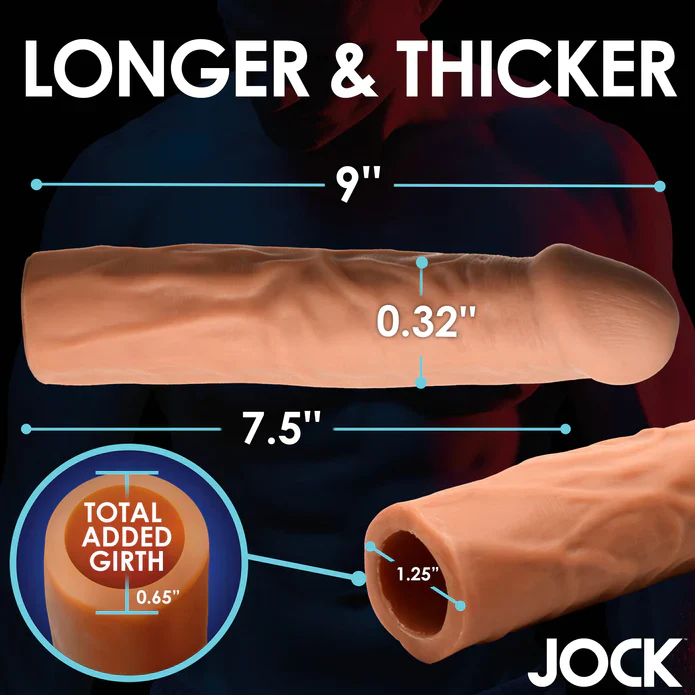 JOCK Extra Long Penis Extension Sleeve - Medium - Image 8