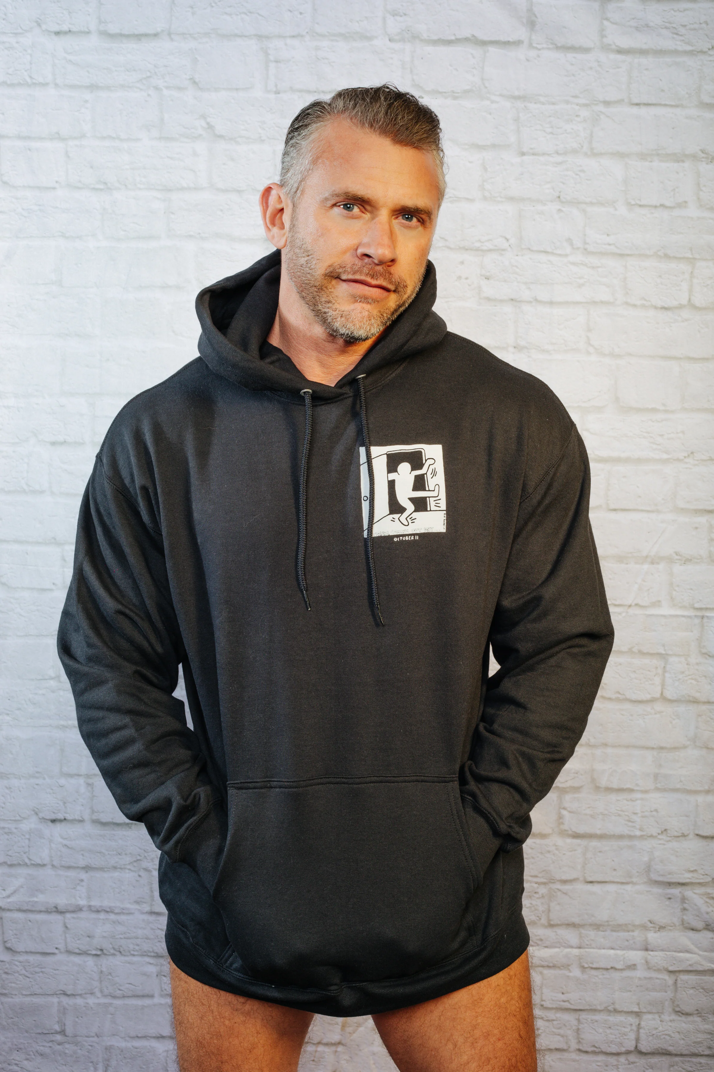 Keith Haring National Coming Out Day Hoodie / Black - Image 3