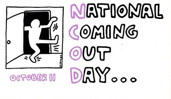 Keith Haring National Coming Out Day Sticker - Image 2