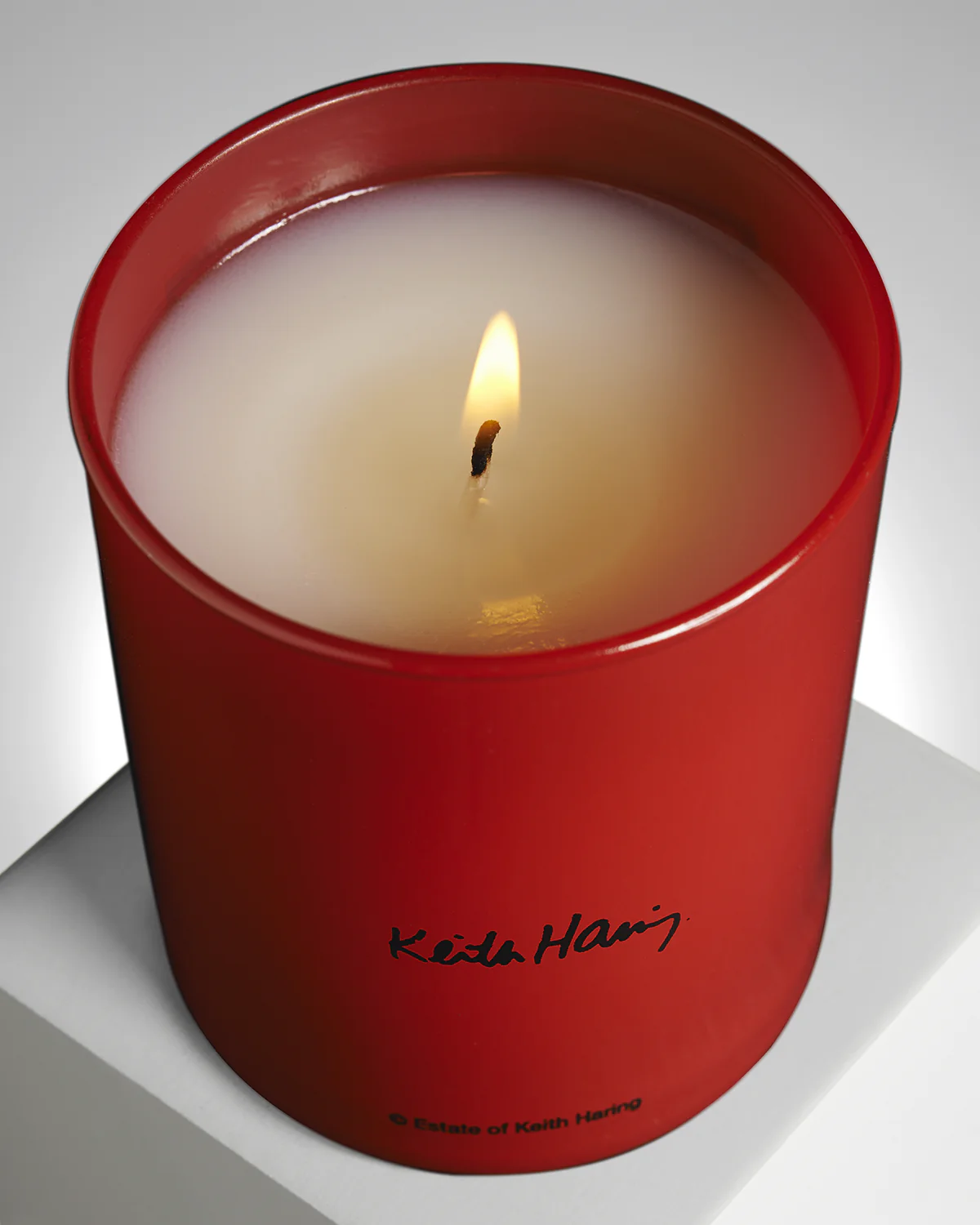Keith Haring Red Running Heart Candle - Image 3