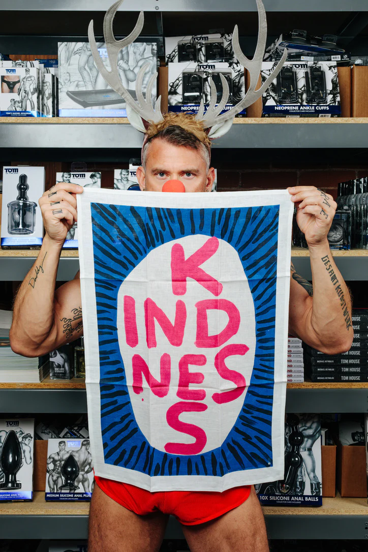 Kindness Tea Towel - Third Drawer Down X David Shrigley - Image 4