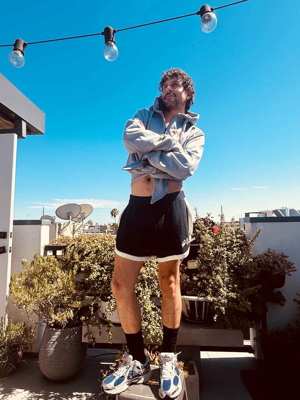 LOVERBOY BY CHARLES JEFFREY ALL TIED UP HOODY in GREY MARL - Image 8