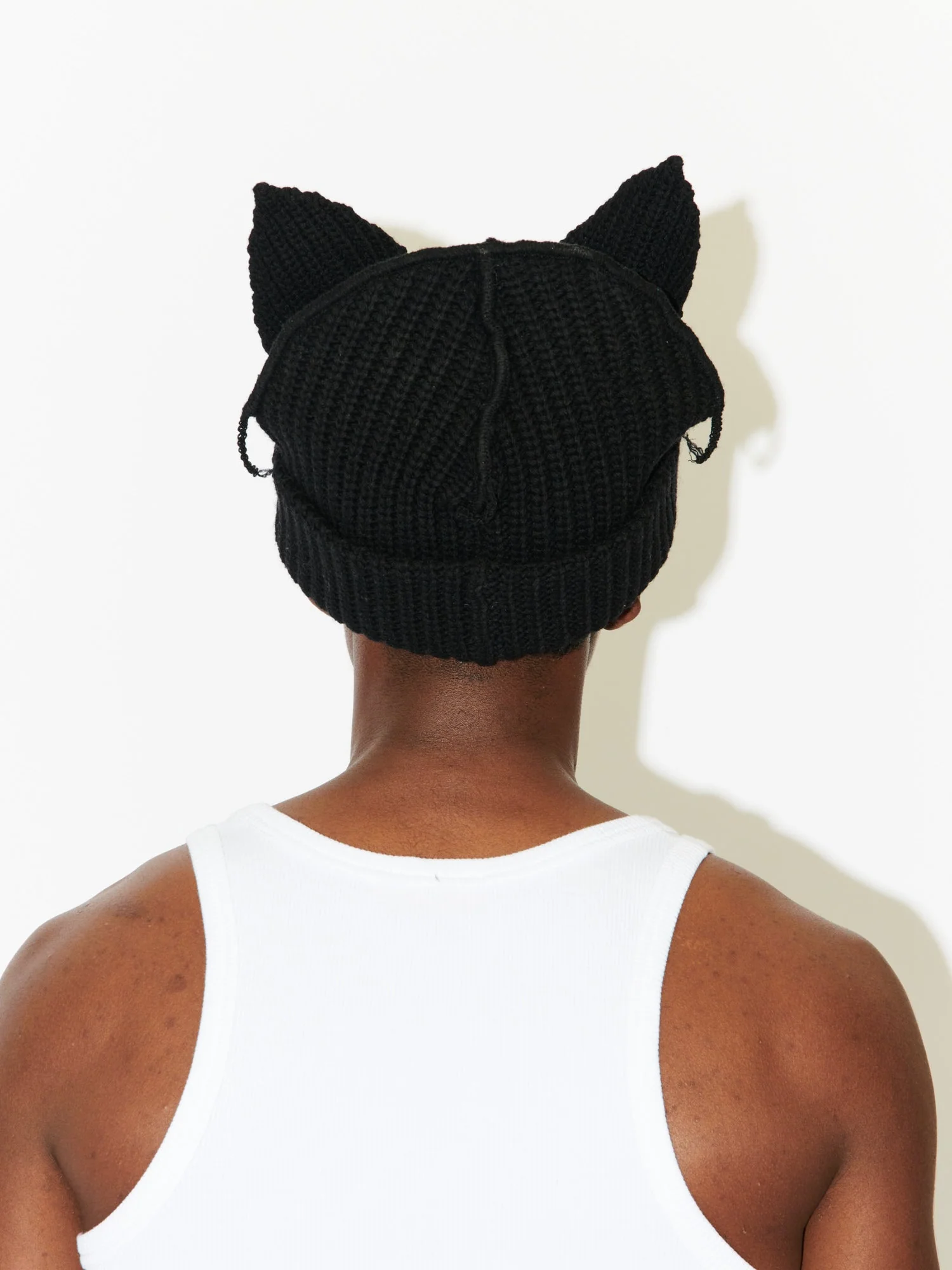 LOVERBOY BY CHARLES JEFFREY CHUNKY EARS BEANIE in BLACK - Image 5