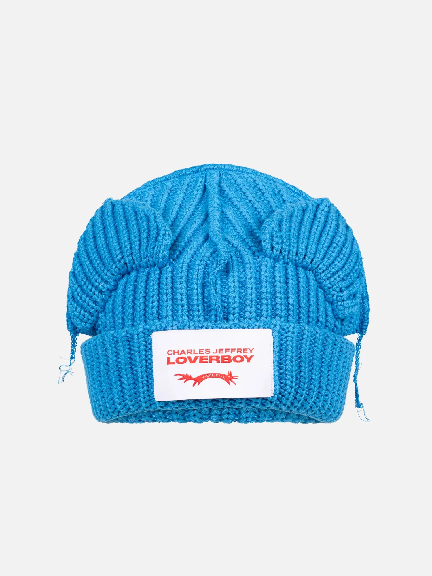 LOVERBOY BY CHARLES JEFFREY CHUNKY EARS BEANIE in LIGHT BLUE - Image 2