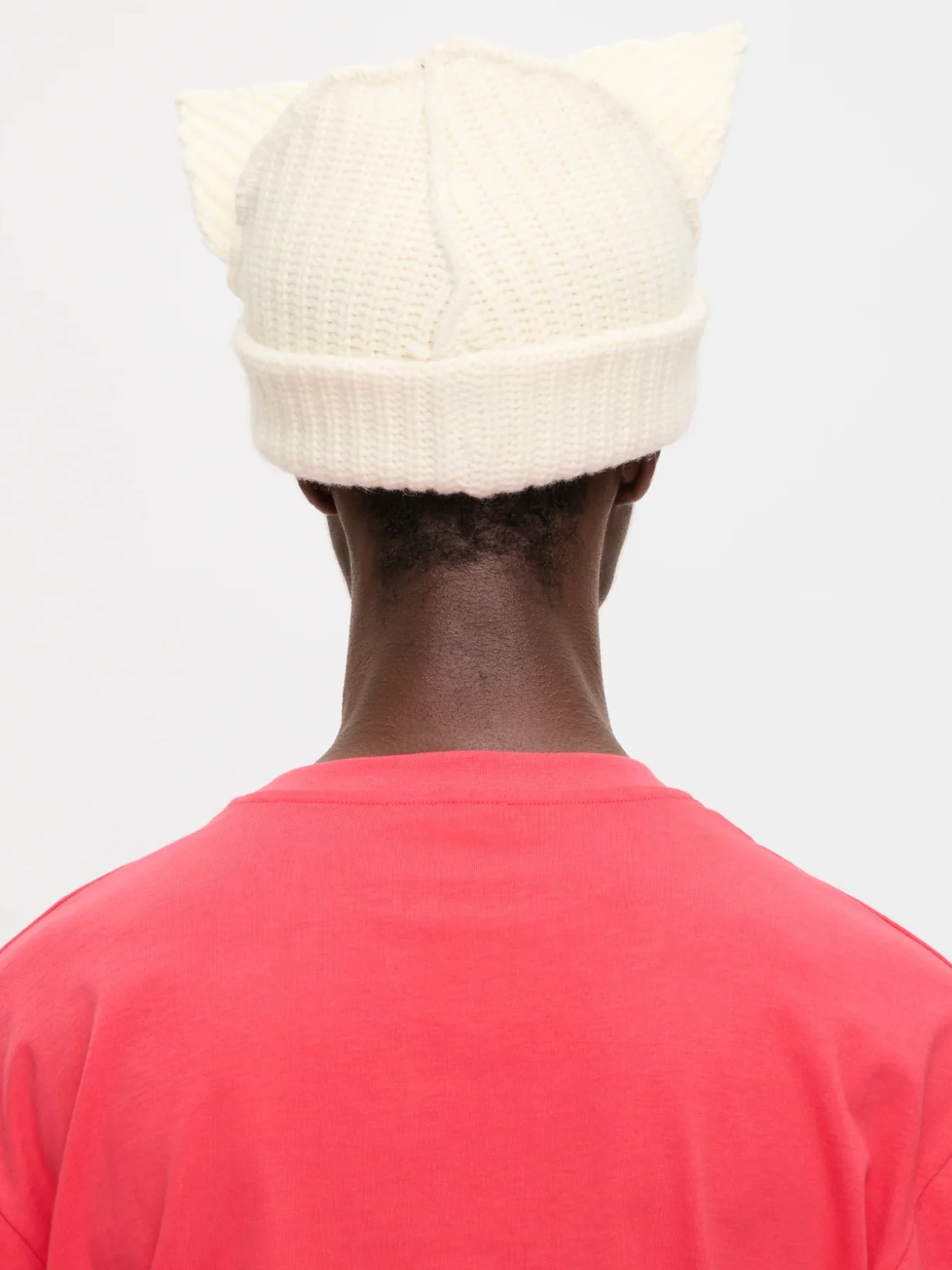 LOVERBOY BY CHARLES JEFFREY CHUNKY EARS BEANIE WHITE - Image 12