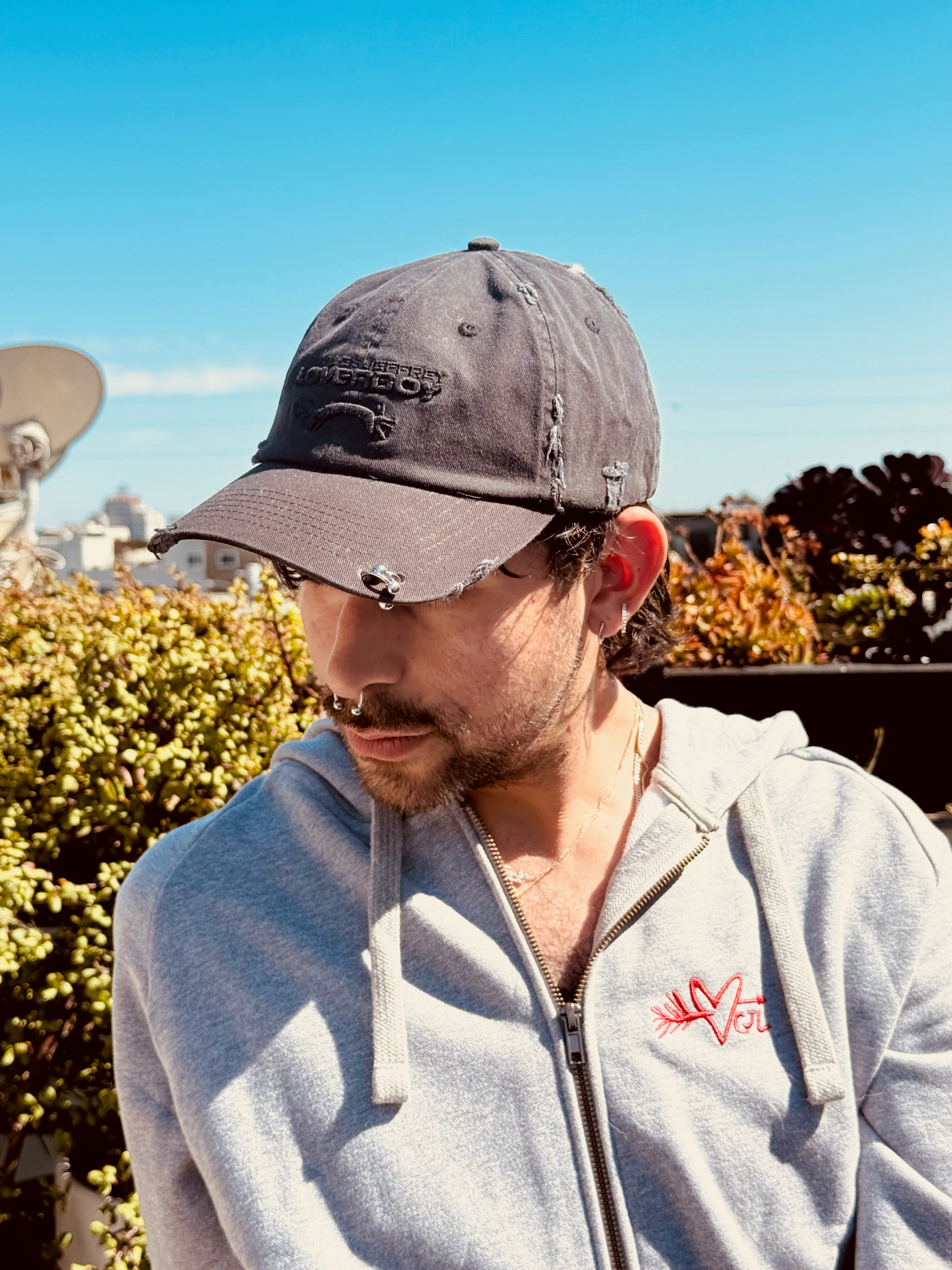 LOVERBOY BY CHARLES JEFFREY PIECED LOGO CAP - Image 4