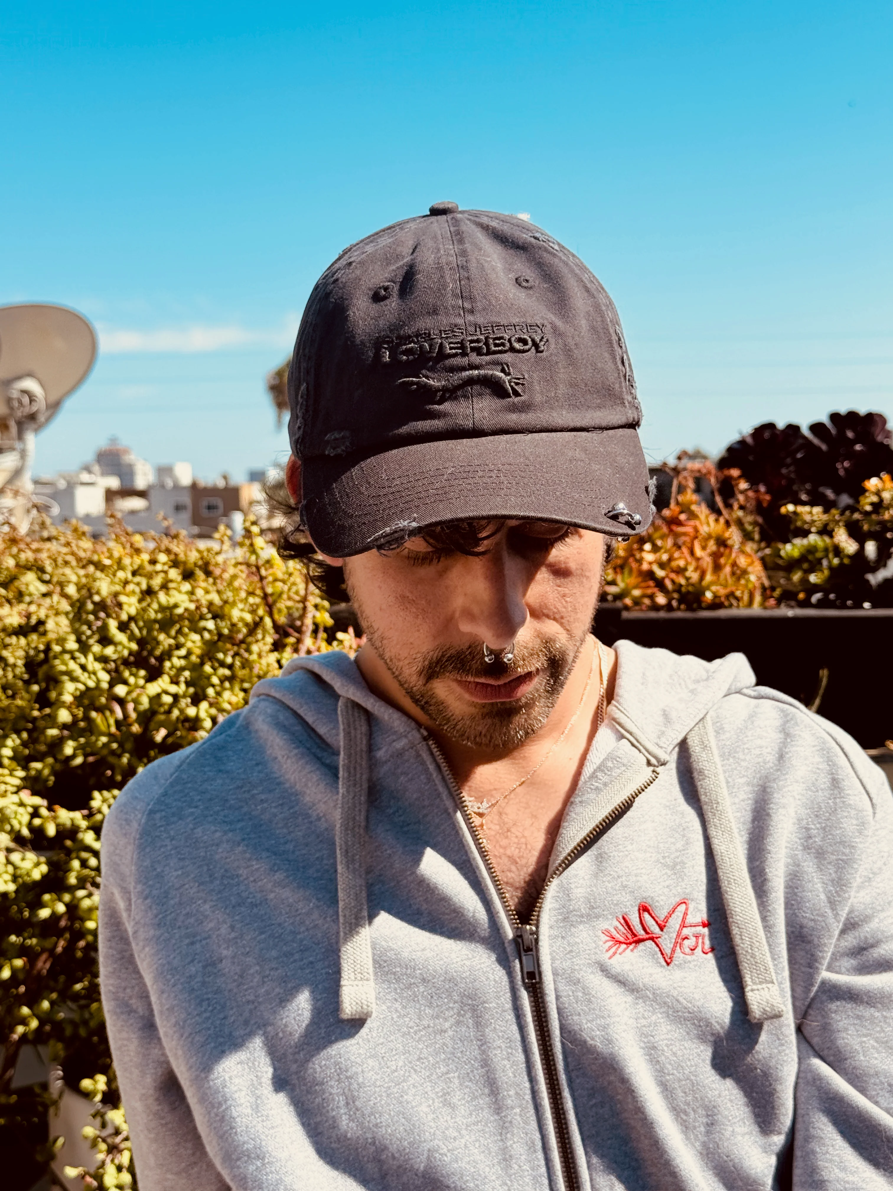 LOVERBOY BY CHARLES JEFFREY PIECED LOGO CAP - Image 5