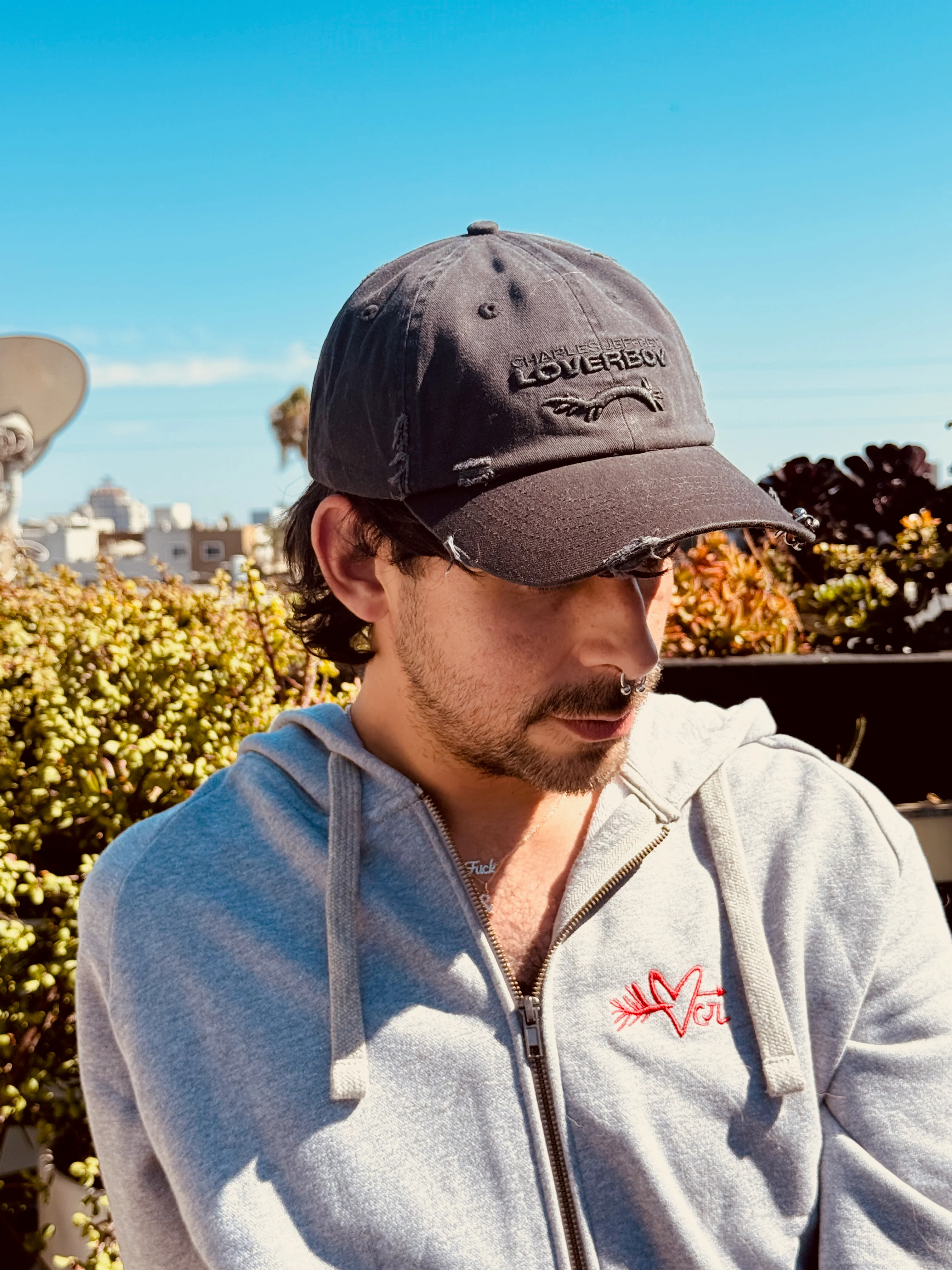 LOVERBOY BY CHARLES JEFFREY PIECED LOGO CAP - Image 6