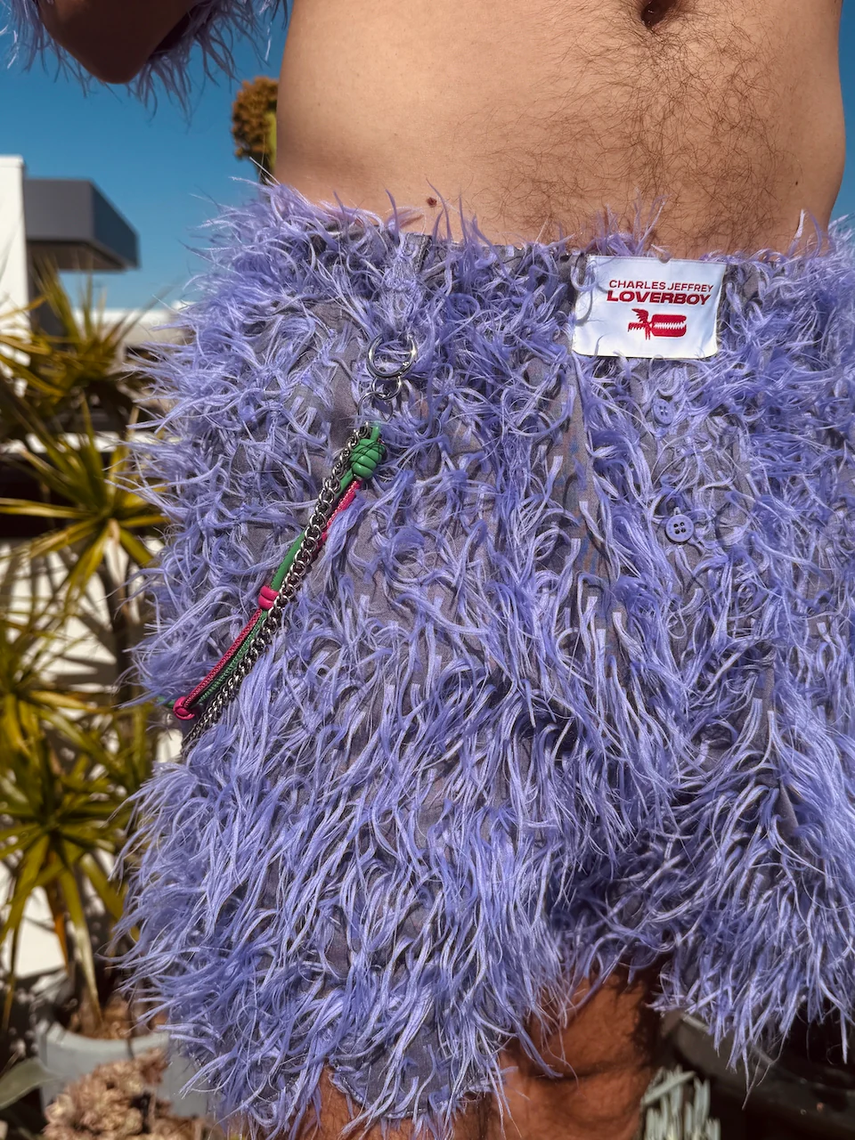LOVERBOY BY CHARLES JEFFREY SHAGGY SCALLOPED BOXER SHORTS - Image 13