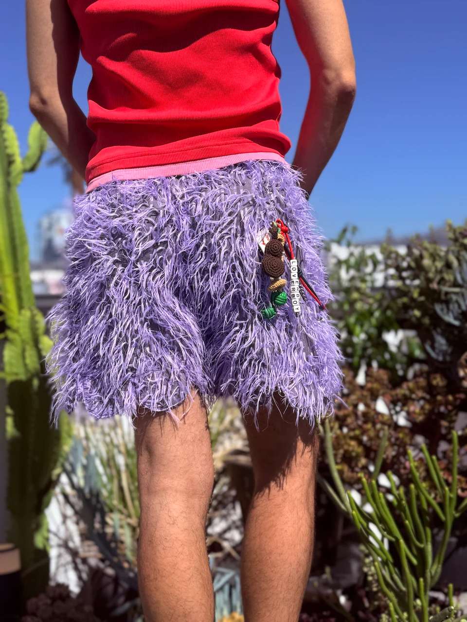 LOVERBOY BY CHARLES JEFFREY SHAGGY SCALLOPED BOXER SHORTS - Image 23