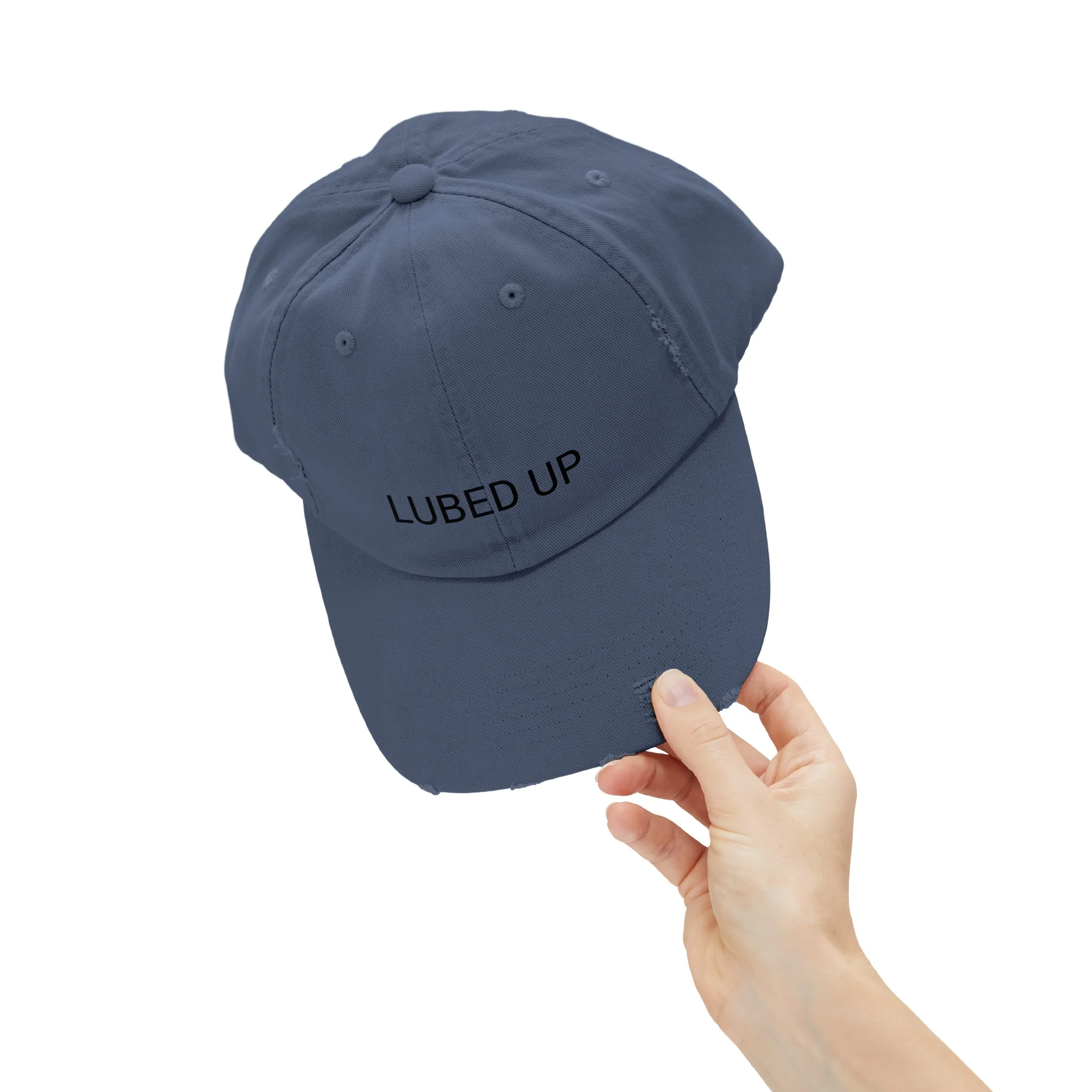 LUBED UP Distressed Cap in 6 colors - Image 37