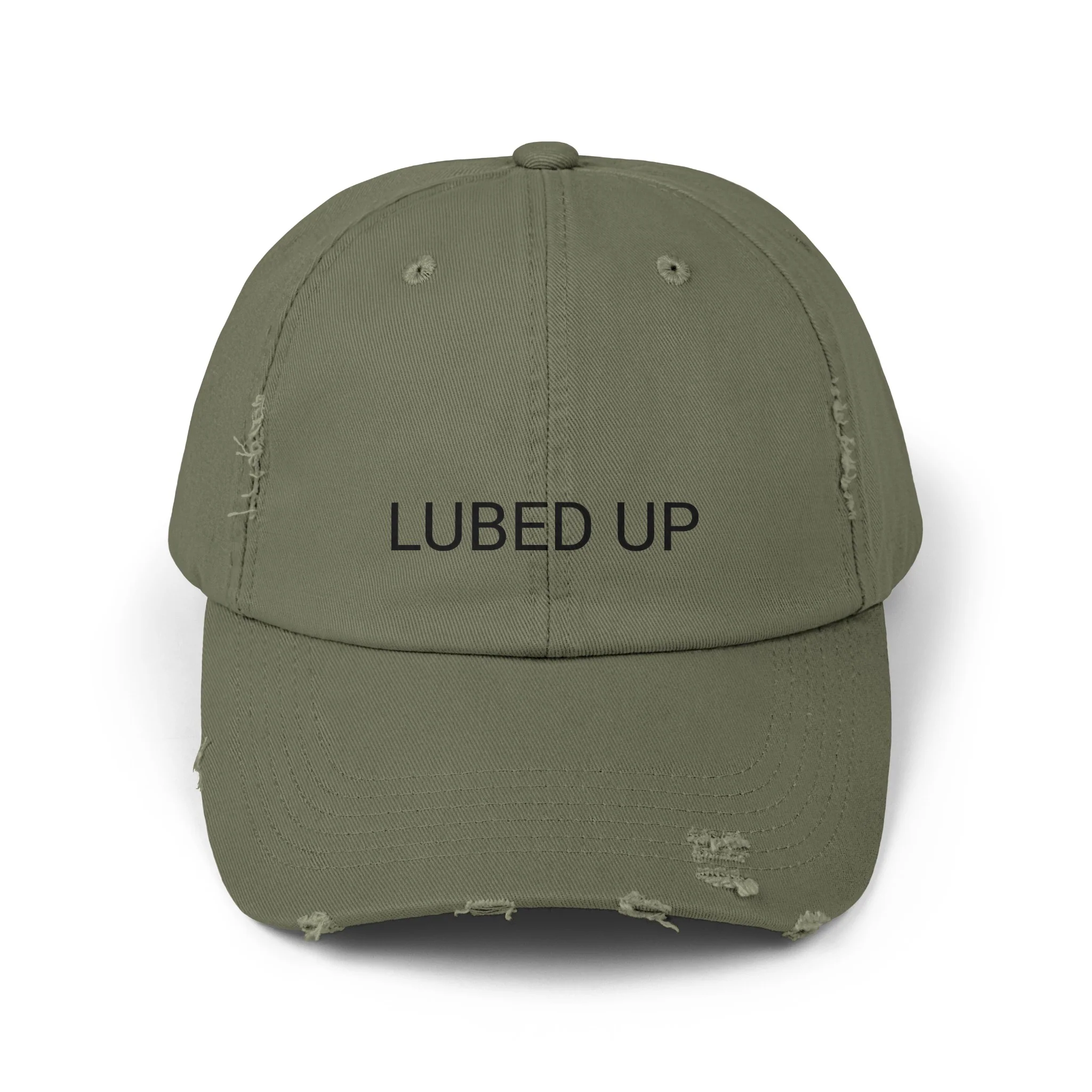 LUBED UP Distressed Cap in 6 colors - Image 4