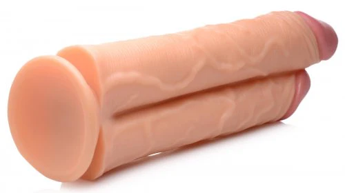Master Cock Double Stuffer 10" Double Pecker Dildo - Light - Image 7