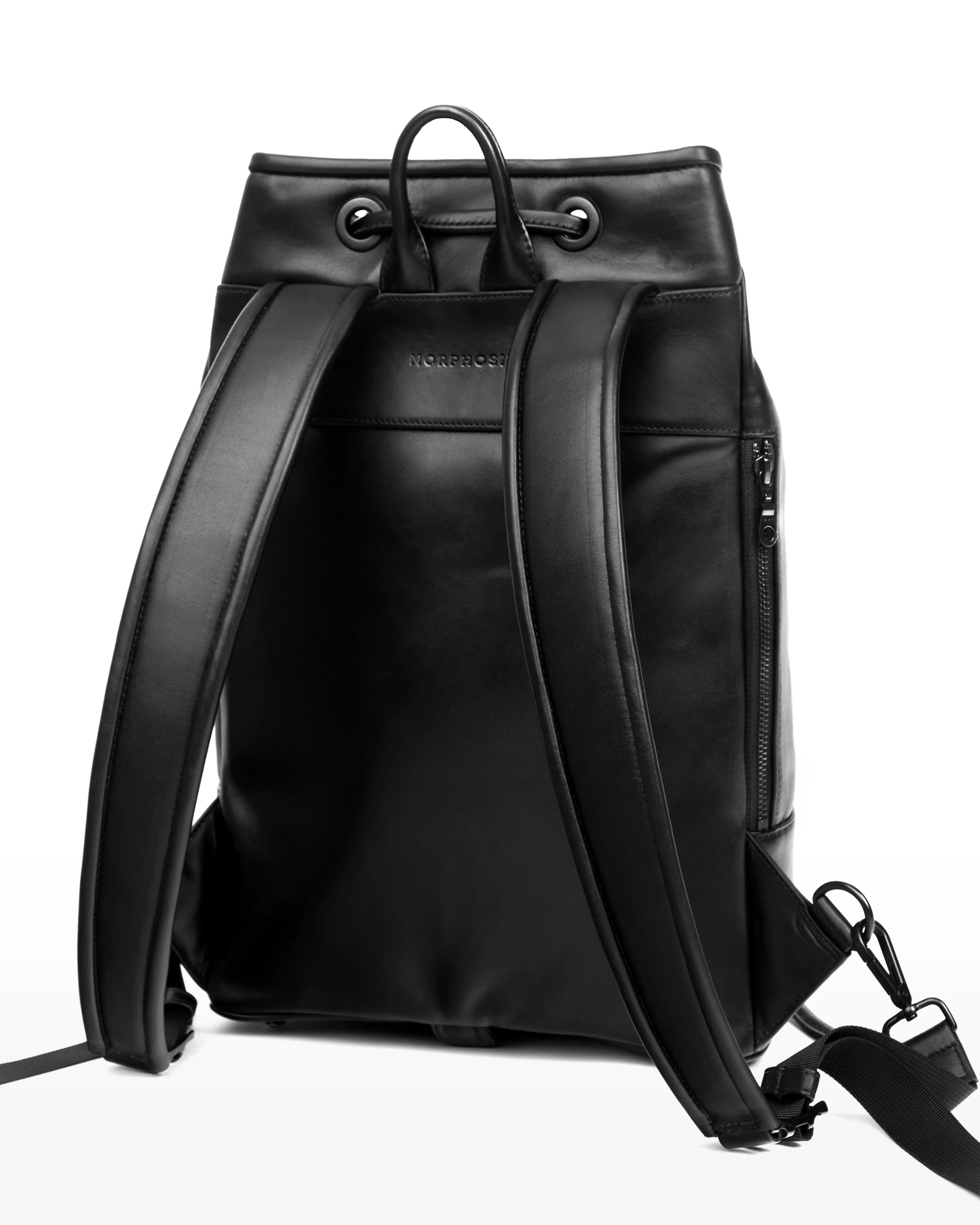 MORPHOSIX LUX UTILITY LEATHER BAG RAVEN BLACK - Image 5