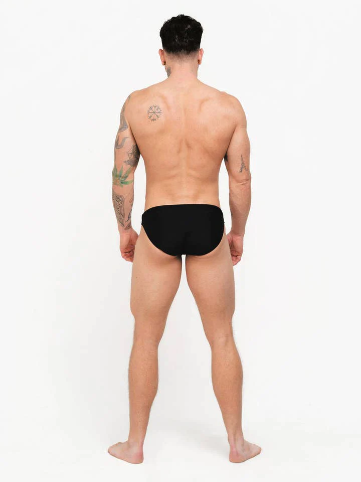 Mounderwear Core Swim Brief - Black - Image 4