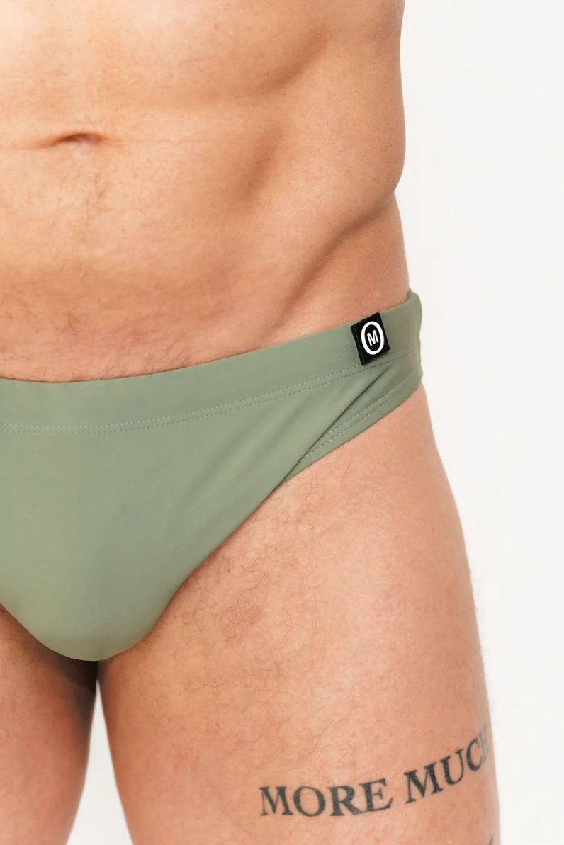 Mounderwear Core Swim Brief - Sage - Image 2