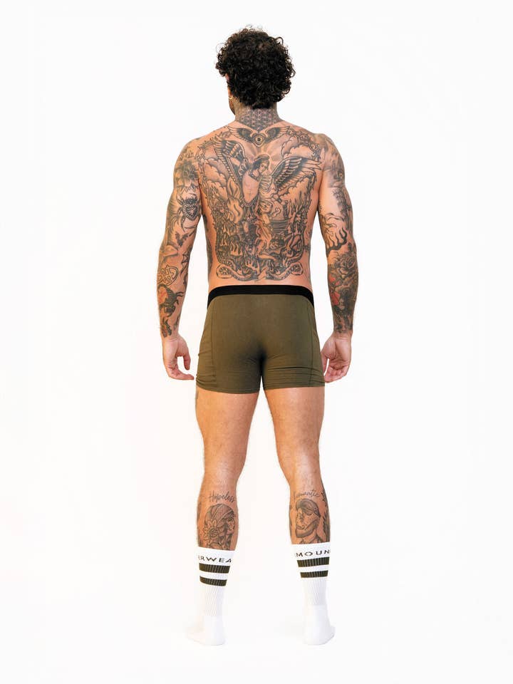 Mounderwear The Standard Boxer Briefs - Army - Image 2