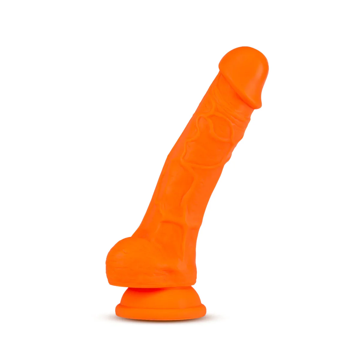 Neo Elite Neon Orange 7.5-Inch Long Dildo - Image 4