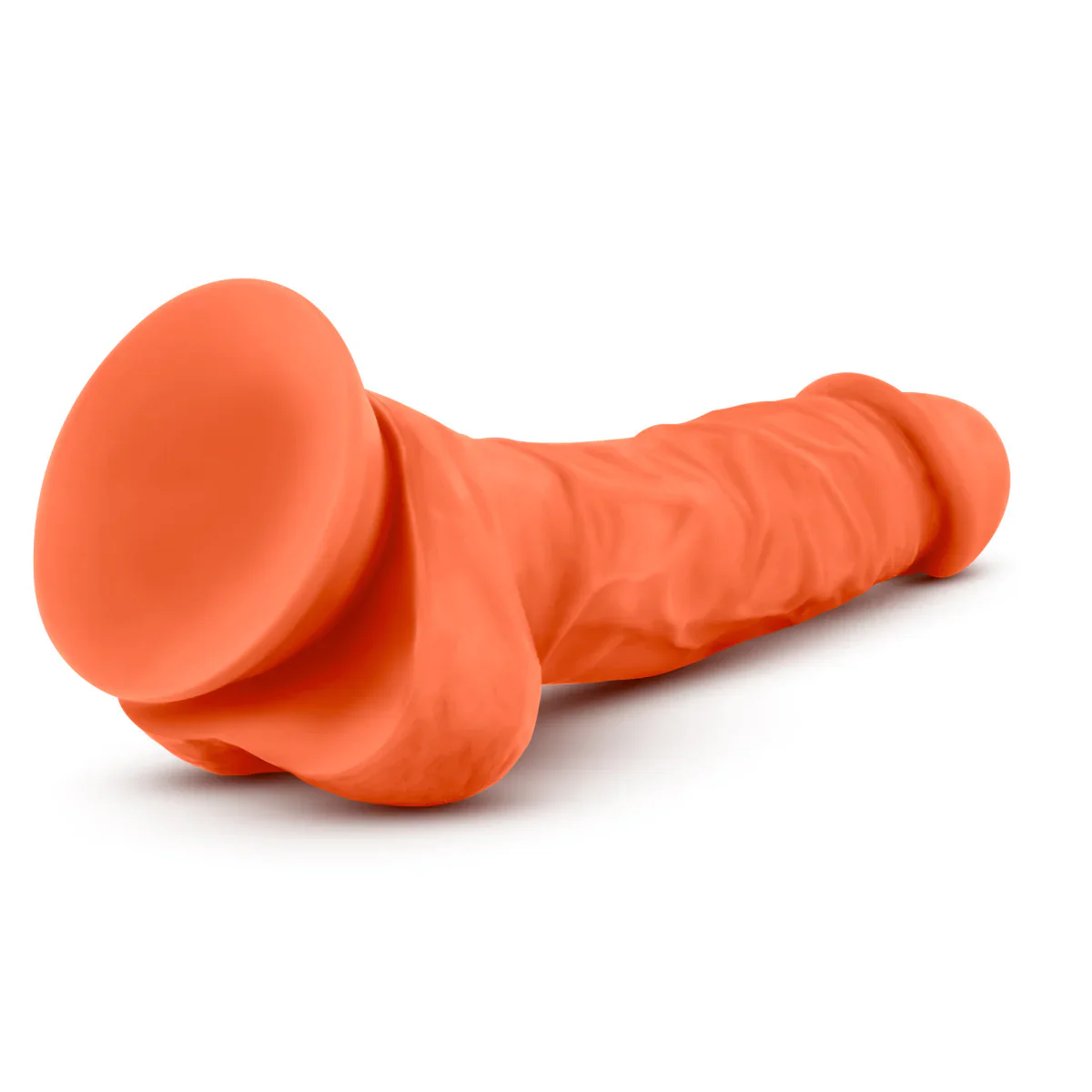 Neo Elite Neon Orange 7.5-Inch Long Dildo - Image 5