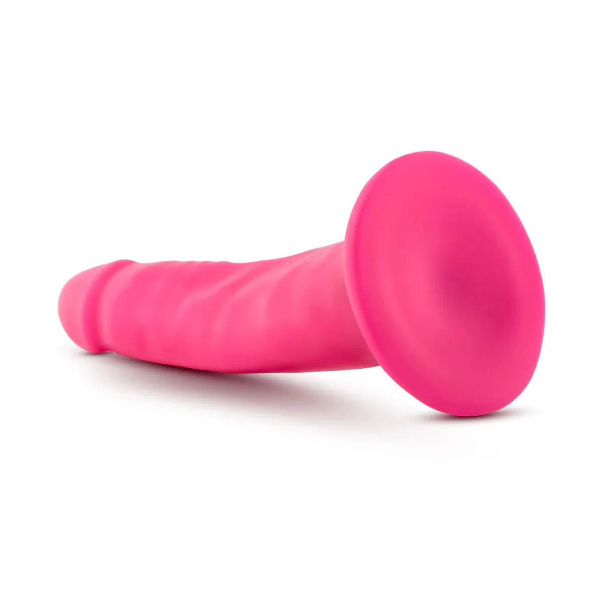 Neo Realistic Neon Pink 6-Inch Long Dildo - Image 7