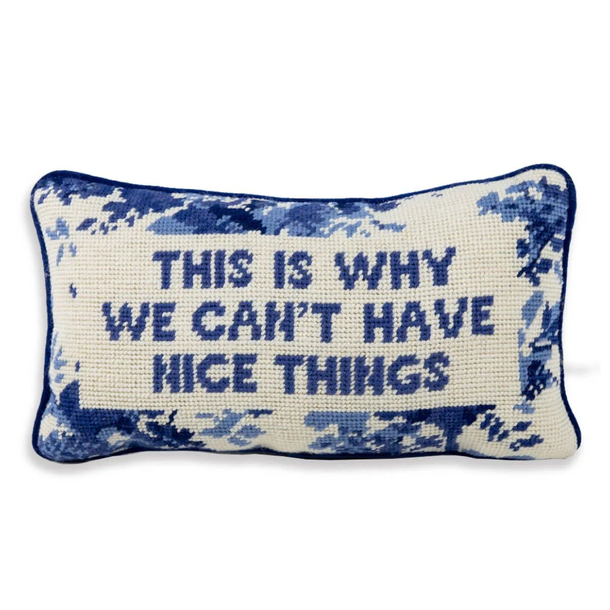 Nice Things Needlepoint Pillow - Image 2