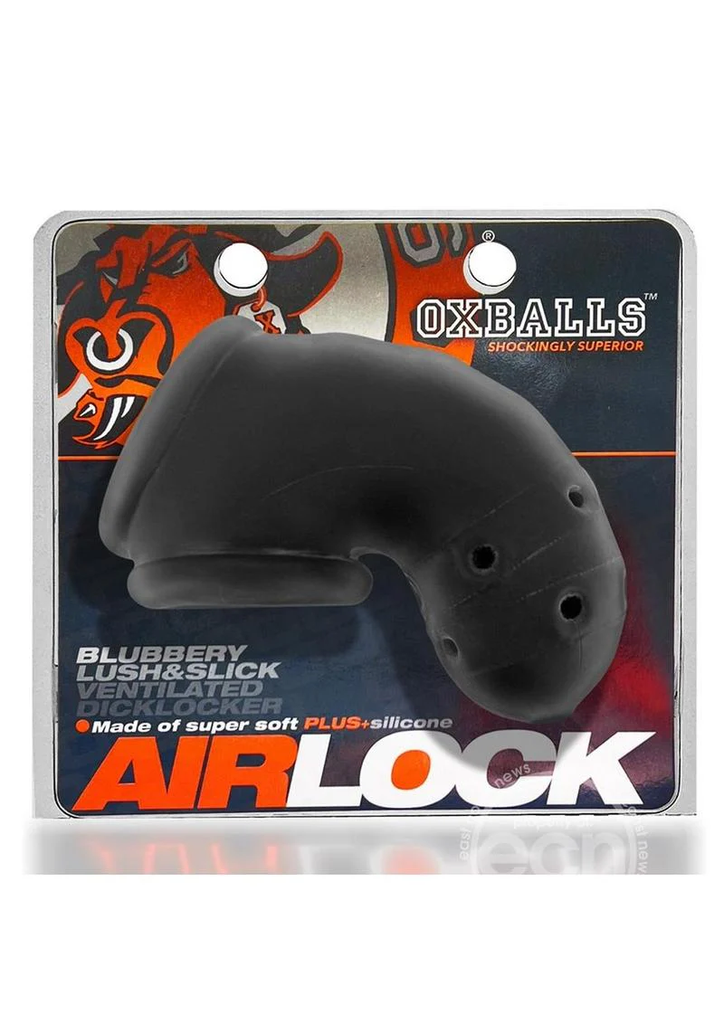 Oxballs Airlock Air-Lite Vented Silicone Chastity - Black Ice - Image 2