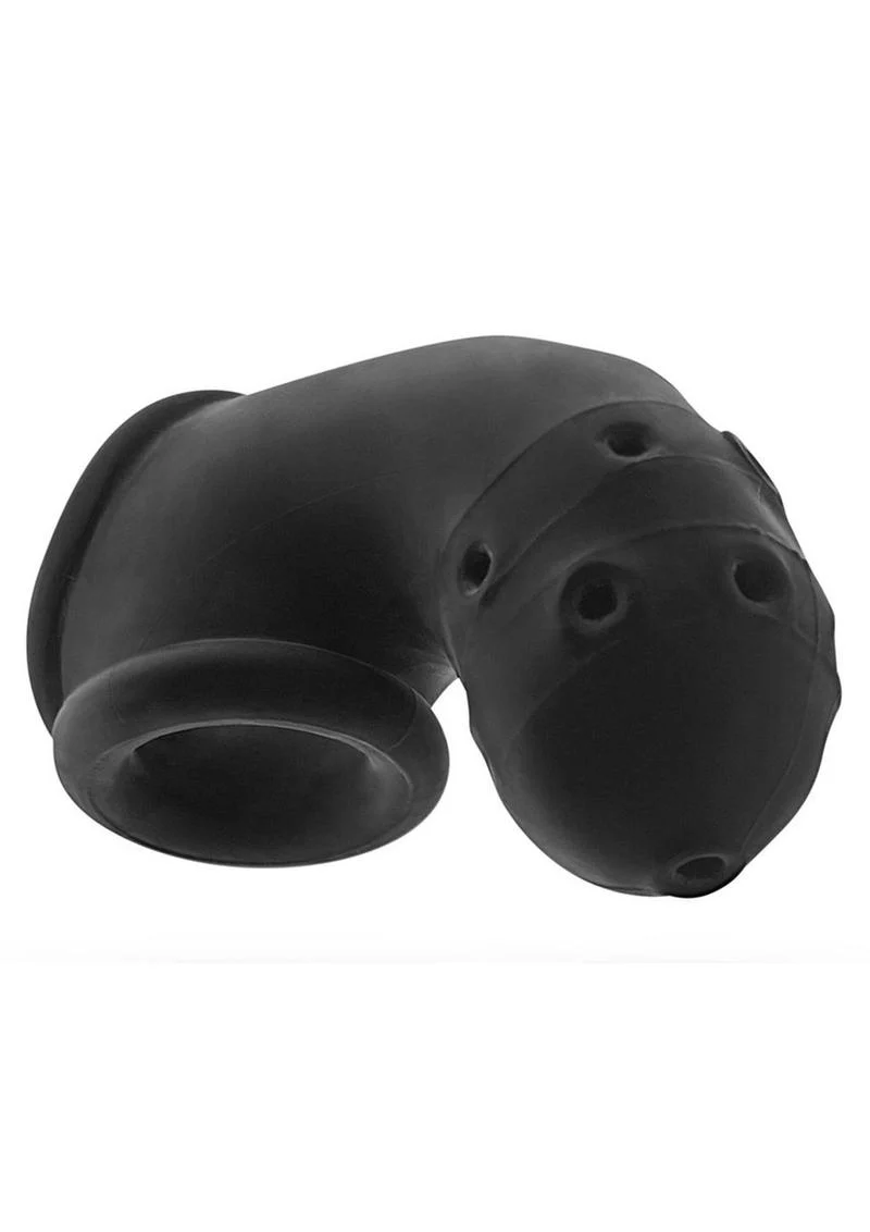 Oxballs Airlock Air-Lite Vented Silicone Chastity - Black Ice - Image 3