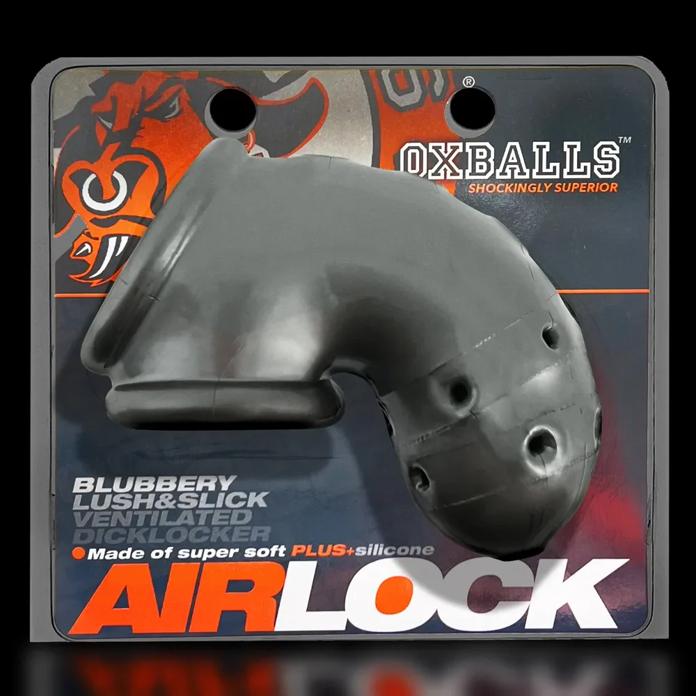 Oxballs Airlock Air-Lite Vented Silicone Chastity - Steel - Image 10