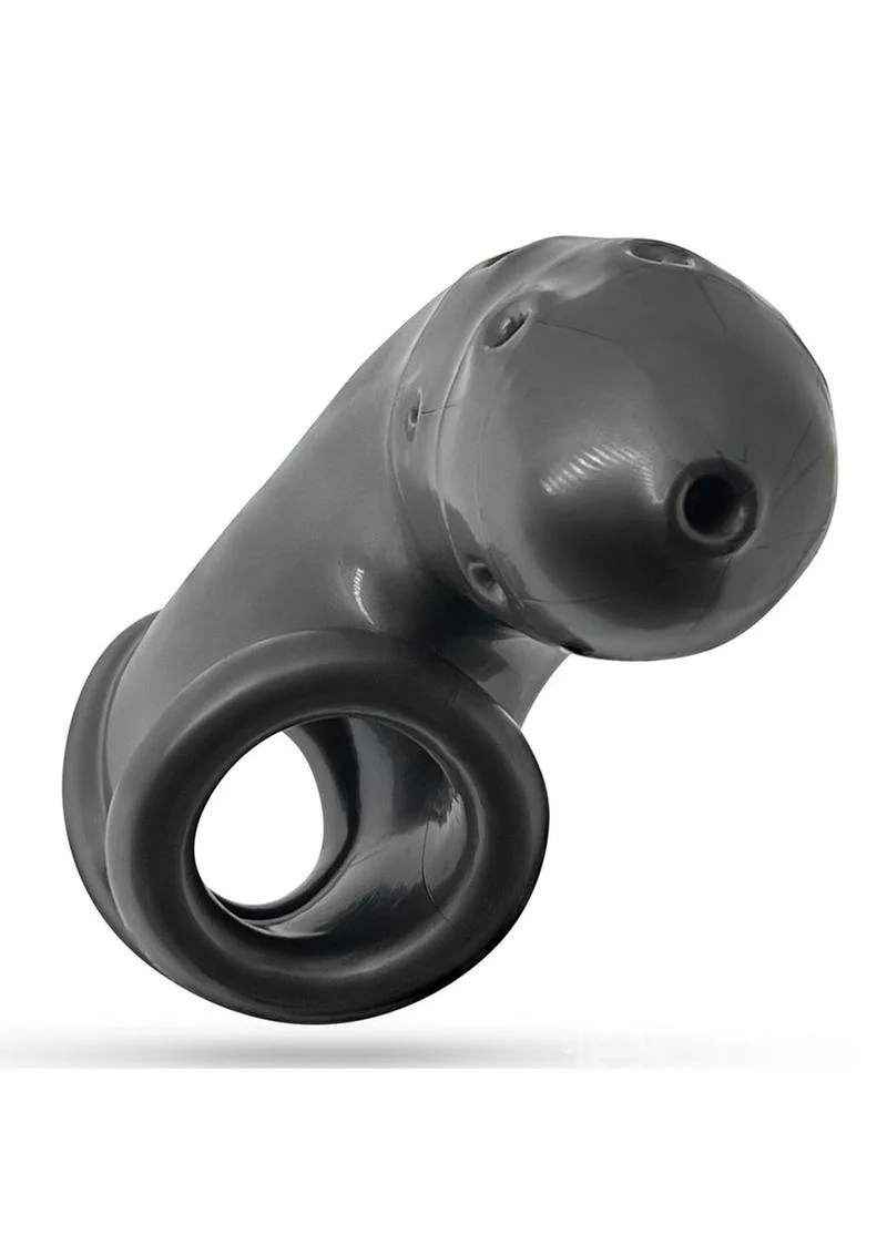 Oxballs Airlock Air-Lite Vented Silicone Chastity - Steel - Image 4